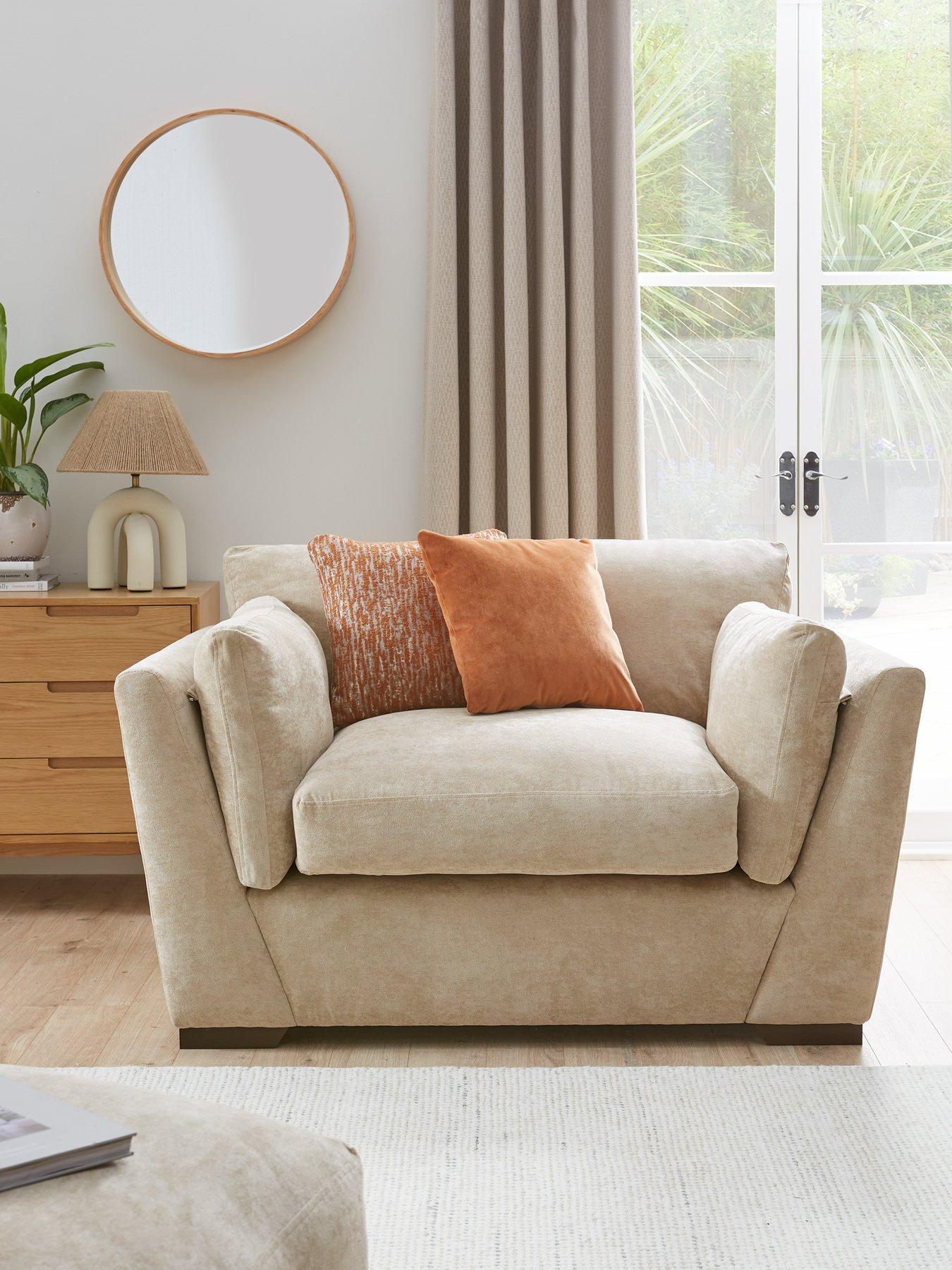 The Very Collection Lexington Fabric Snuggle  Seat - Made to Order in the UK - FSC® Certified
