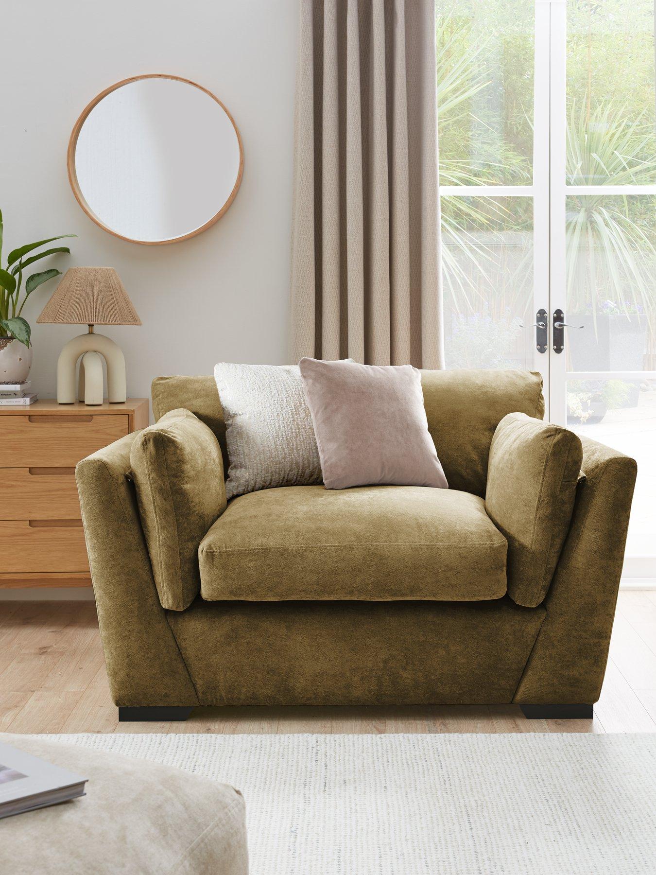 Very Home Lexington Fabric Snuggle  Seat - Made to Order in the UK