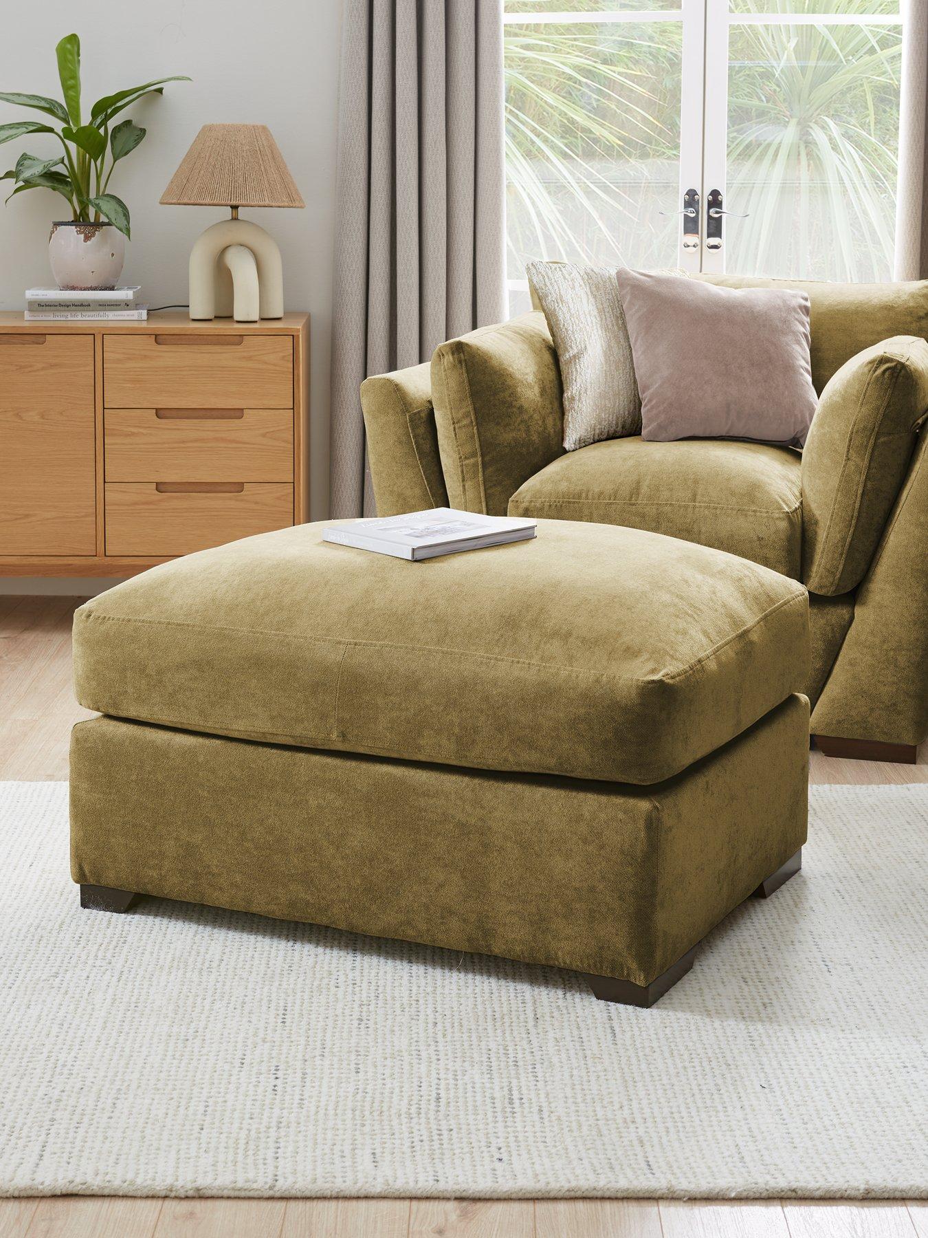 undefined Lexington Large Fabric Footstool
