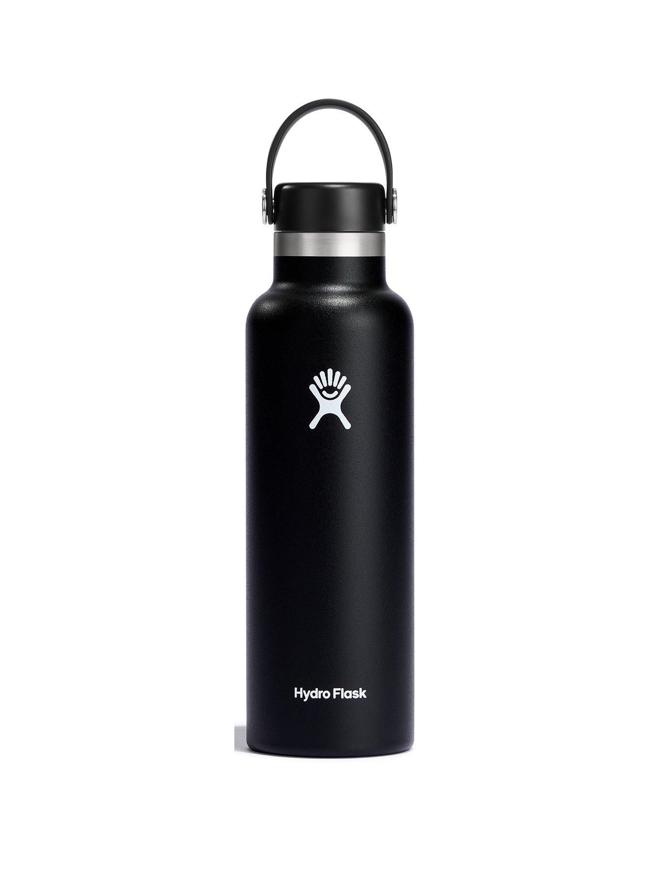 Hydro Flask 21oz Standard Mouth with Flex Cap Water Bottle - Black
