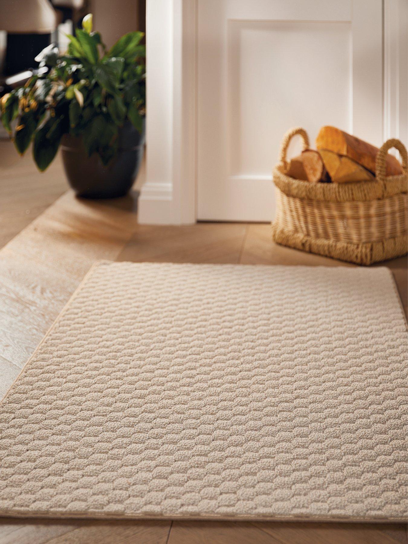 Product photograph of Sculptured Honeycomb Rug from very.co.uk