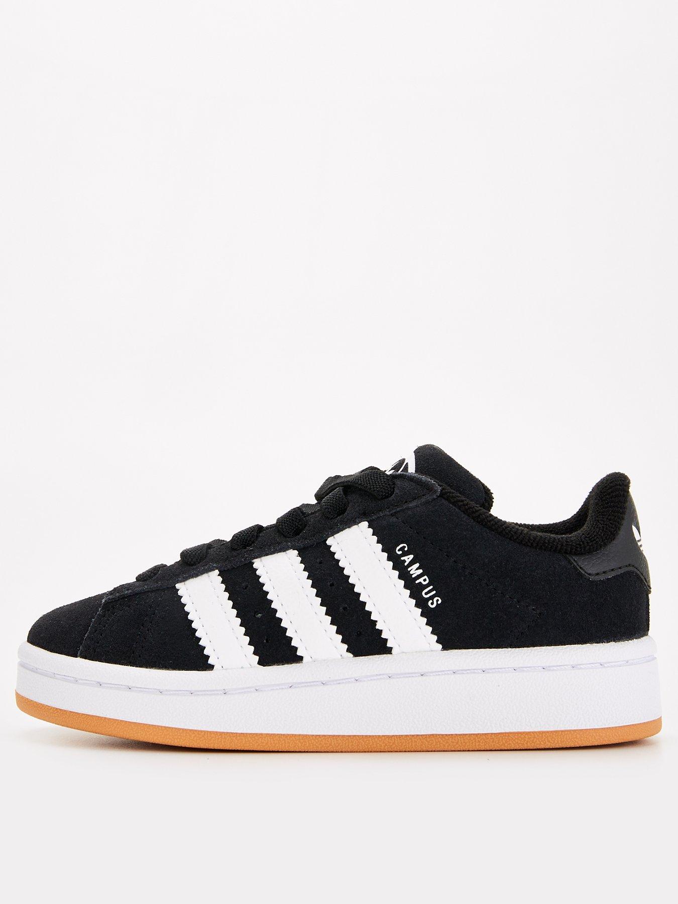 undefined Kids Campus 00S Elastic Lace Trainers - Black