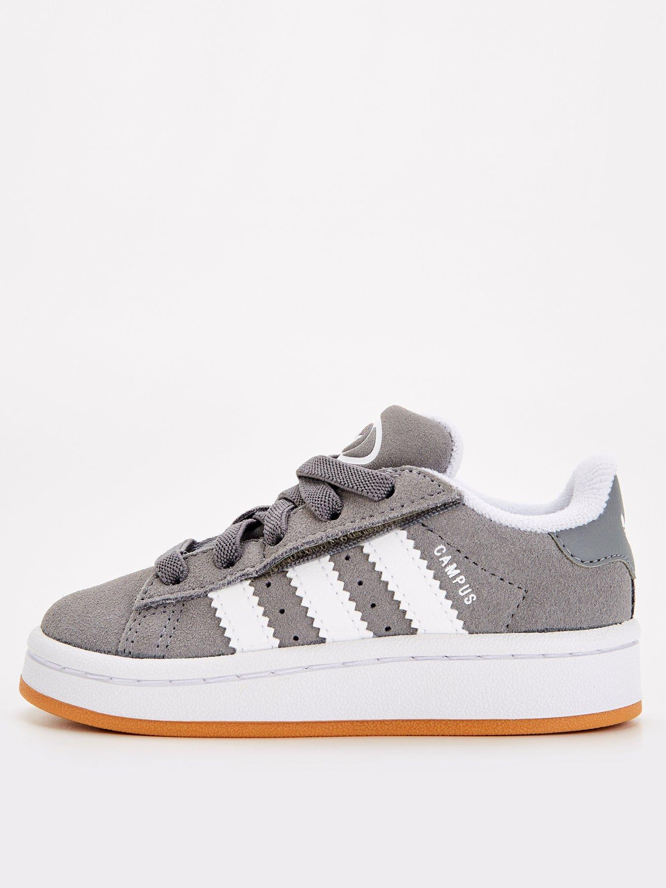 adidas originals infant campus 00s elastic lace trainers - grey