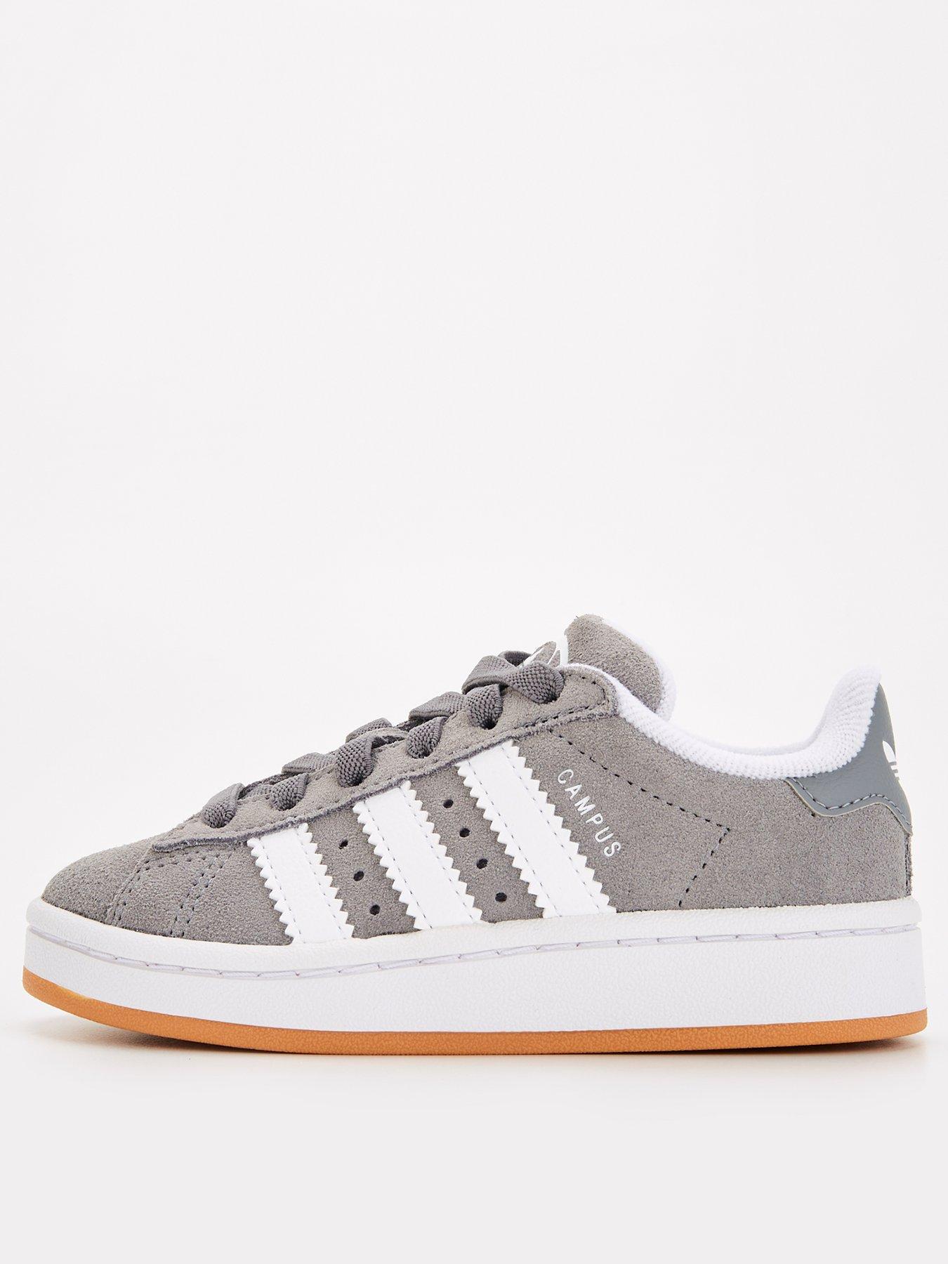 undefined Kids Campus 00S Elastic Lace Trainers - Grey