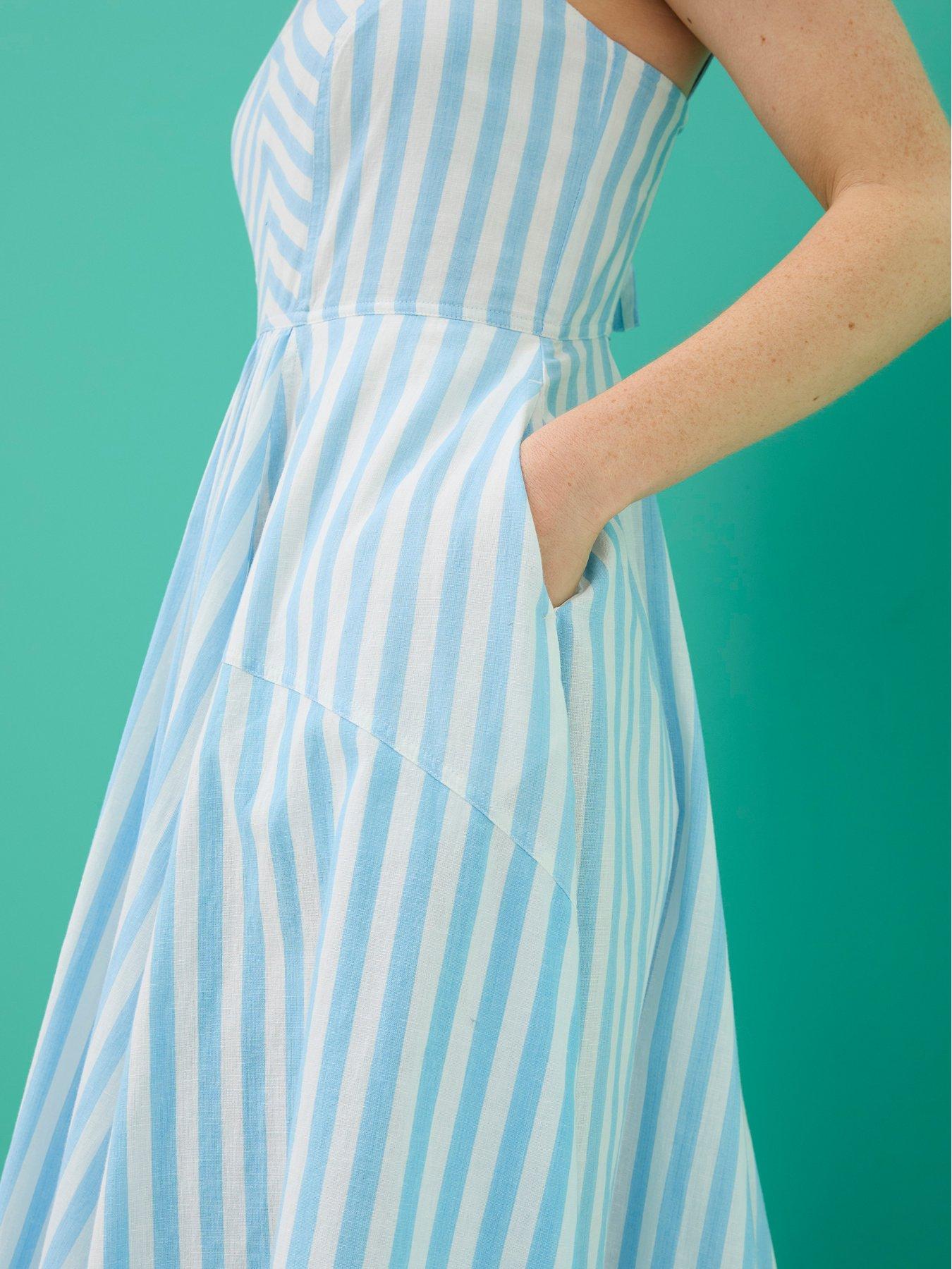 Fat face striped dress sale