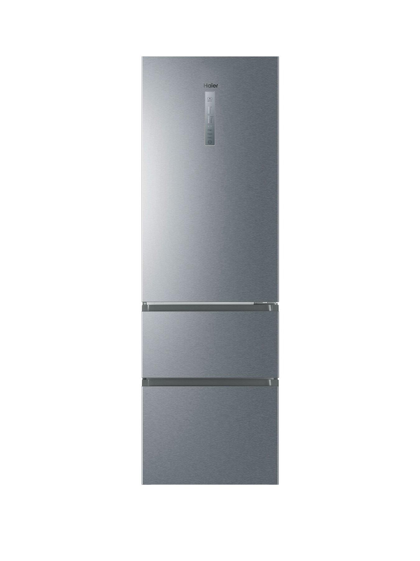 Haier HTW5618ENMG 60/40 Total No Frost Fridge Freezer, E Rated with Wifi - Silver