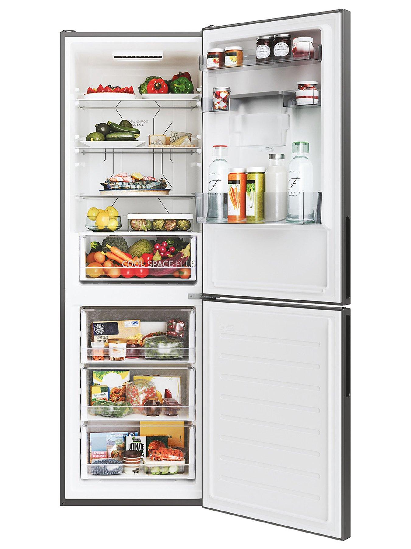 Image 2 of 7 of Hoover HOCE4T618EWSK 60 x 185cm E-rated WTD FREESTANDING Fridge Freezer - Silver