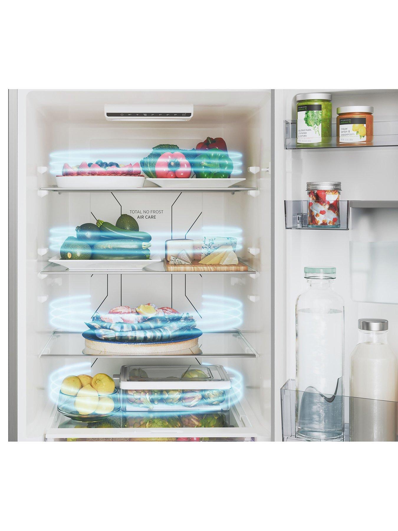 Image 3 of 7 of Hoover HOCE4T618EWSK 60 x 185cm E-rated WTD FREESTANDING Fridge Freezer - Silver
