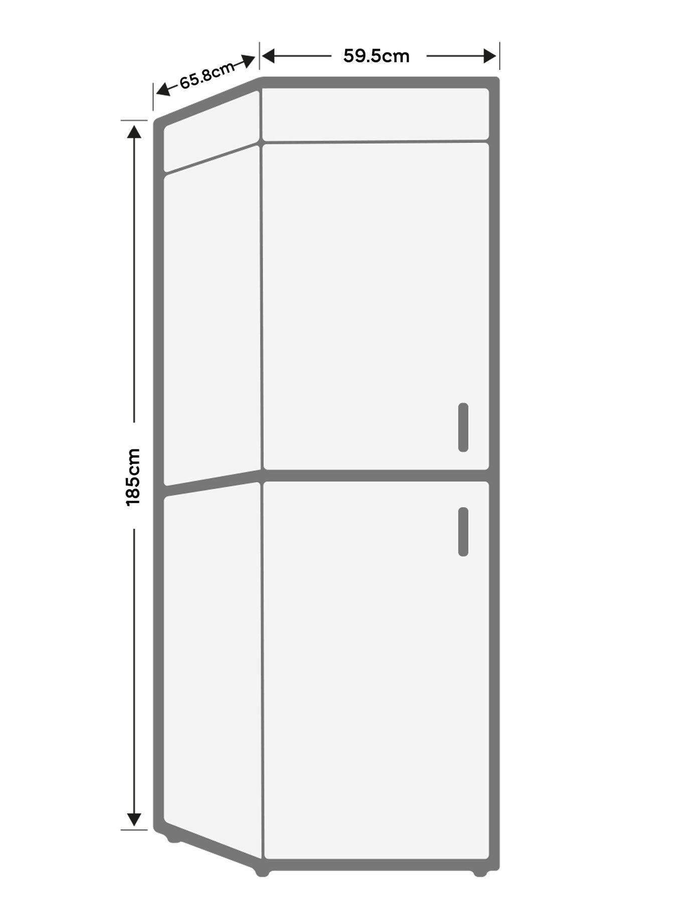 Image 7 of 7 of Hoover HOCE4T618EWSK 60 x 185cm E-rated WTD FREESTANDING Fridge Freezer - Silver
