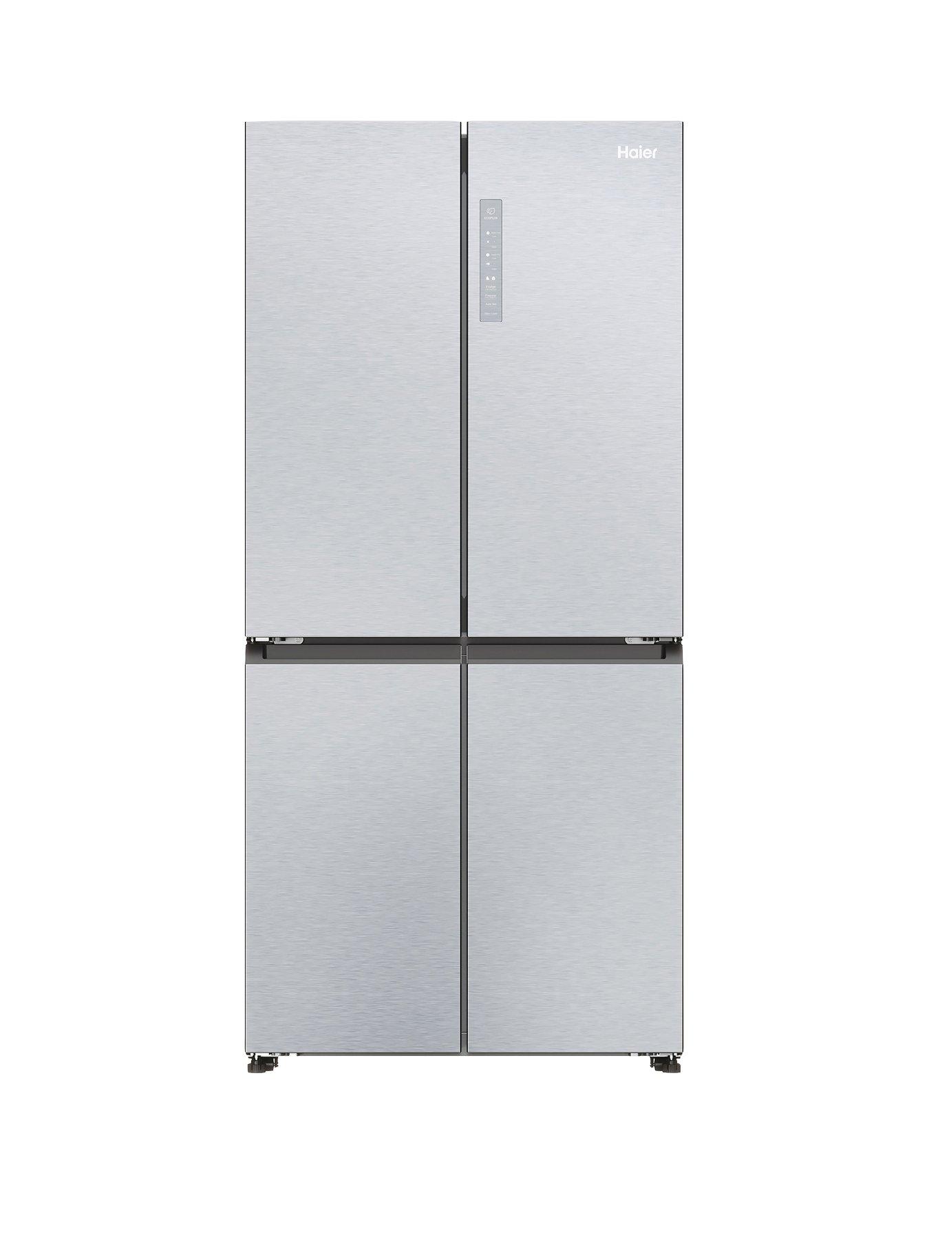 Haier Cube 83 HCR3818ENMG Total No Frost American Fridge Freezer, E-Rated - Inox