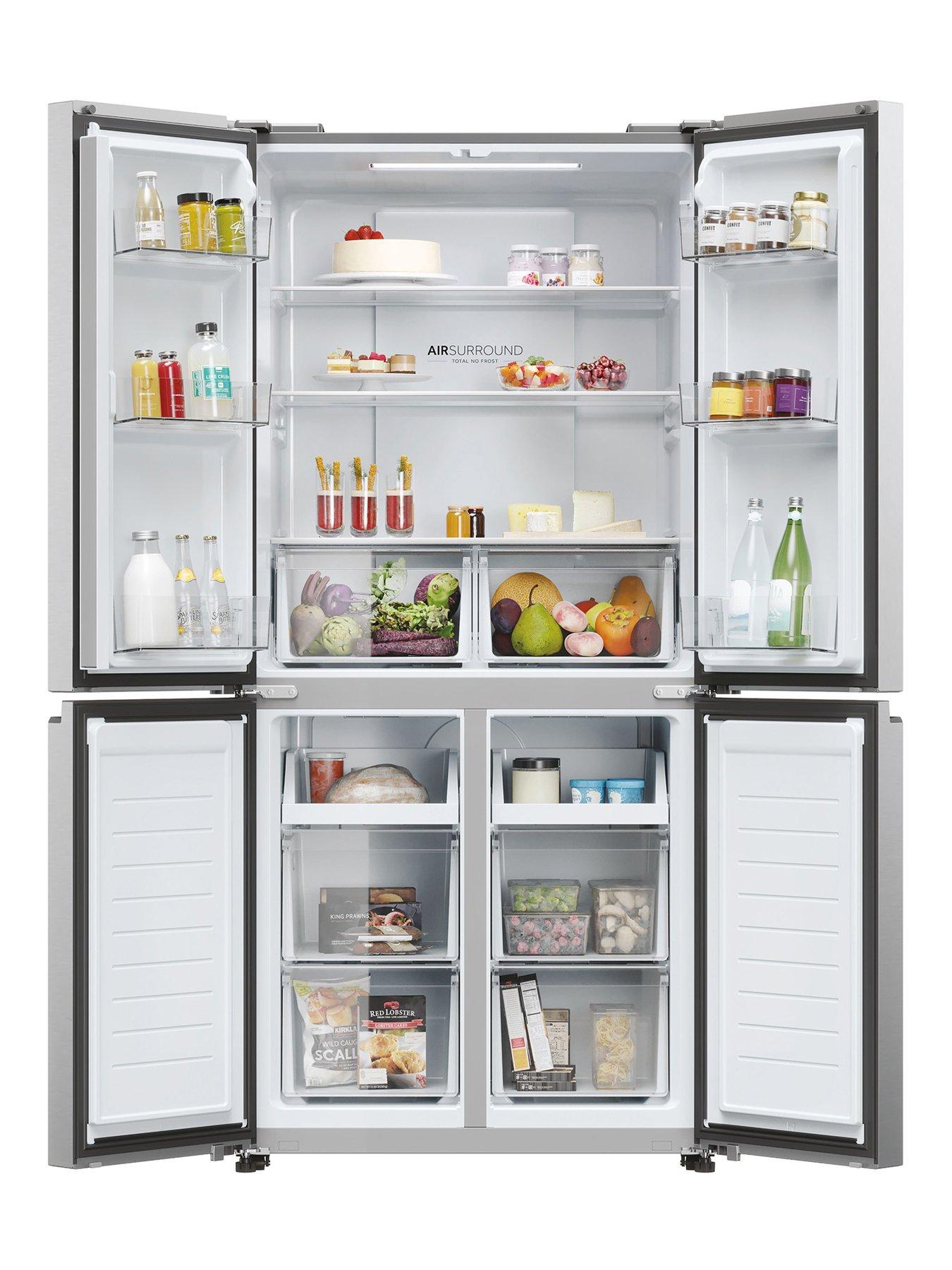 Image 2 of 8 of Haier Cube 83 HCR3818ENMG Total No Frost American Fridge Freezer, E-Rated - Inox