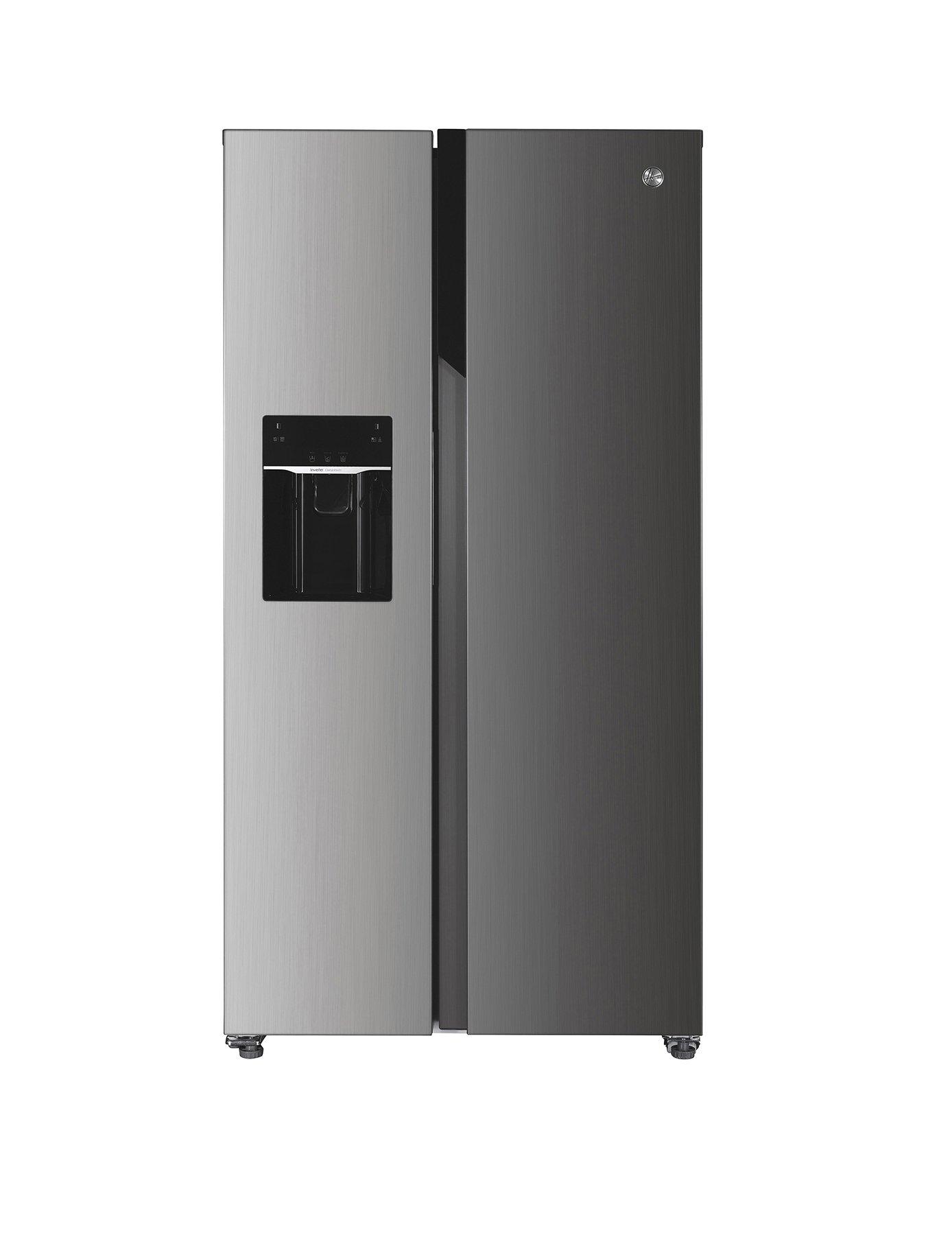 Hoover Hosr-5918Eixk-1 American Style Fridge Freezer With Plumbed Water &Amp; Ice Dispenser - Inox