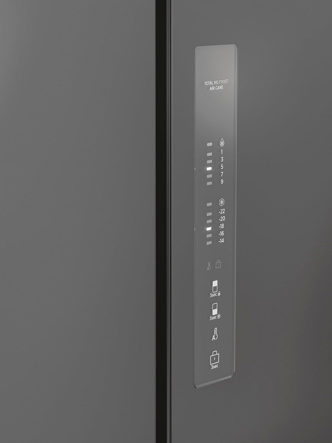 Image 3 of 7 of Hoover HHCR3818ENPL Total No Frost American Fridge Freezer, E Rated -&nbsp;Inox