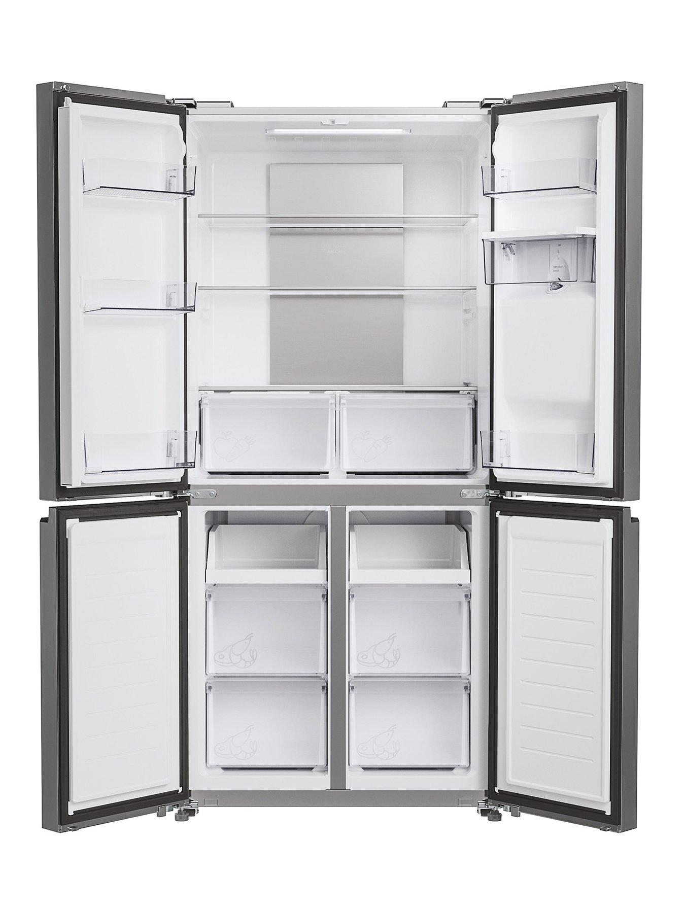 Image 2 of 7 of Hoover HHCR3818EWPL Non Plumbed Total No Frost American Fridge Freezer, E Rated -&nbsp;Inox