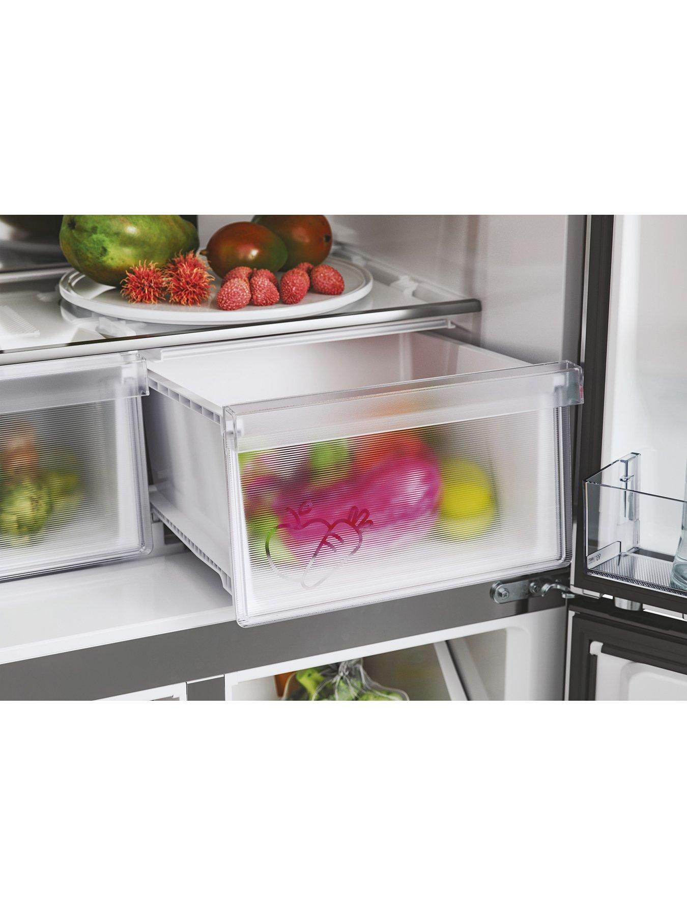 Image 3 of 7 of Hoover HHCR3818EWPL Non Plumbed Total No Frost American Fridge Freezer, E Rated -&nbsp;Inox