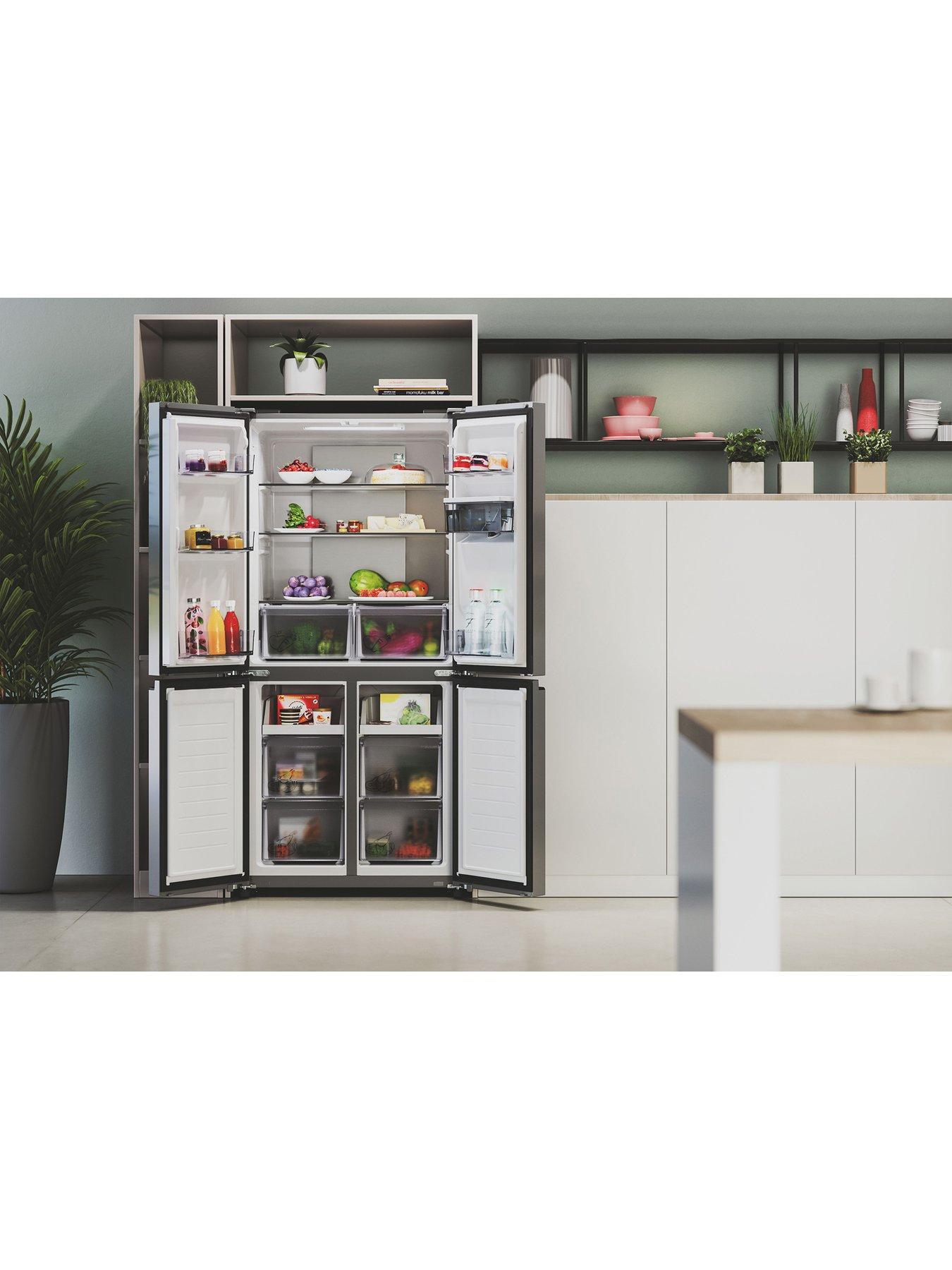 Image 5 of 7 of Hoover HHCR3818EWPL Non Plumbed Total No Frost American Fridge Freezer, E Rated -&nbsp;Inox