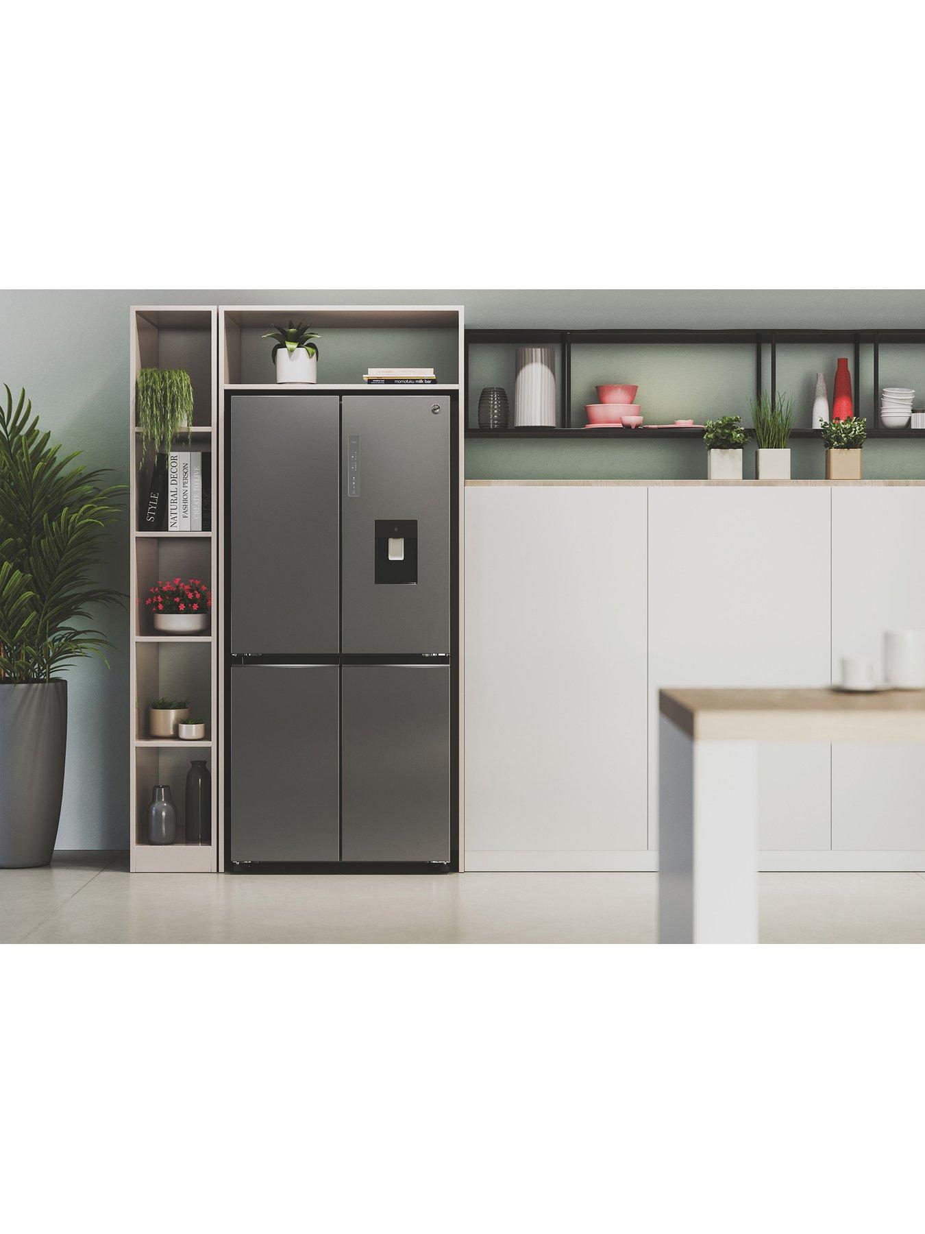 Image 6 of 7 of Hoover HHCR3818EWPL Non Plumbed Total No Frost American Fridge Freezer, E Rated -&nbsp;Inox