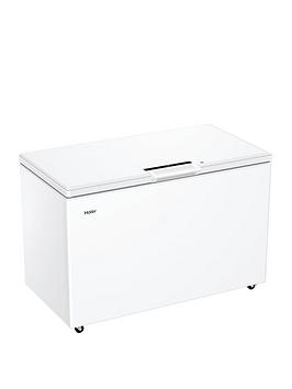 Product photograph of Haier Hce420ek 400 Litre Chest Freezer E Rated White from very.co.uk