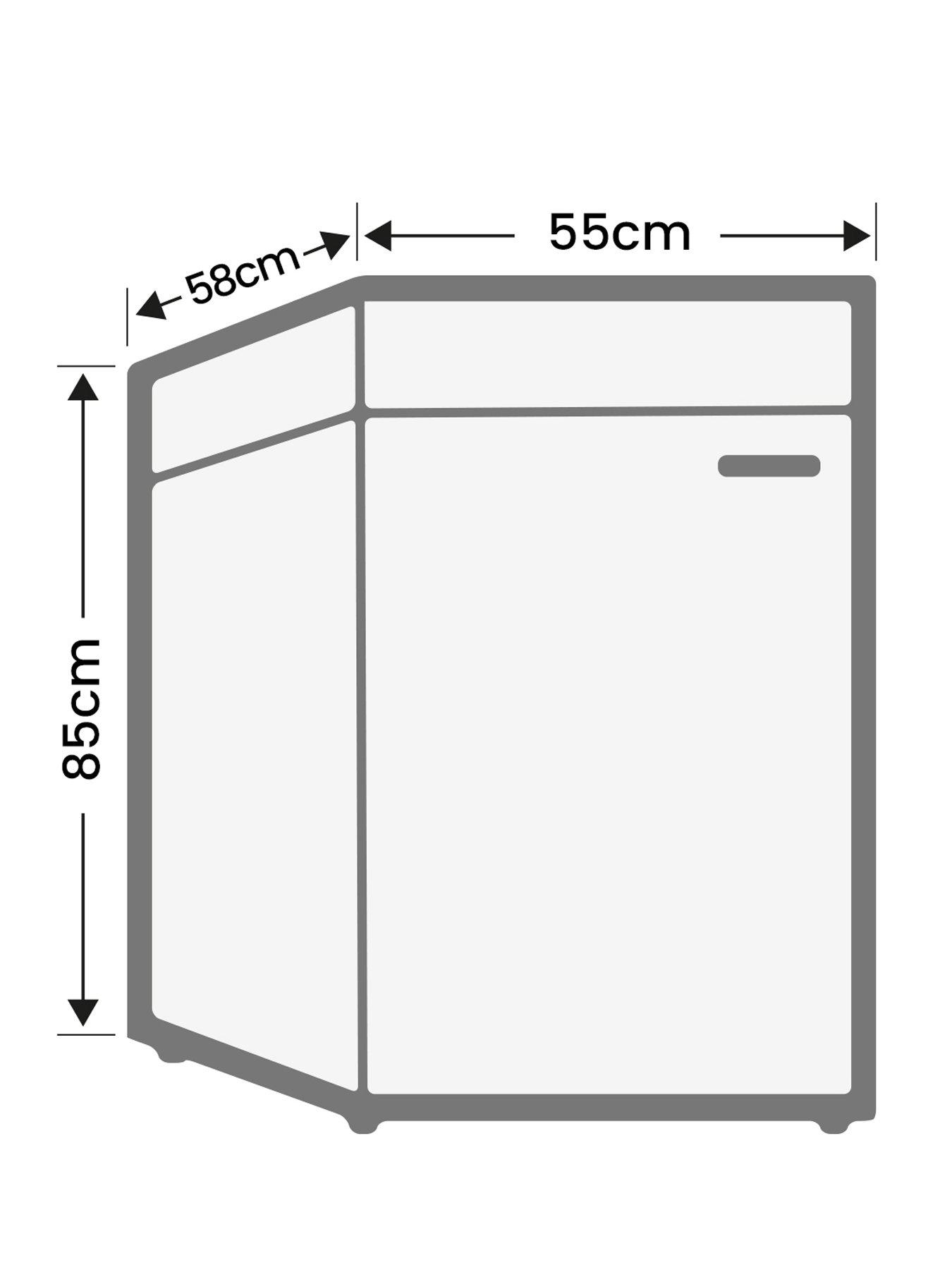 Image 7 of 7 of Hoover HOUQS 58EWHK UC 55cm Freestanding Freezer - White