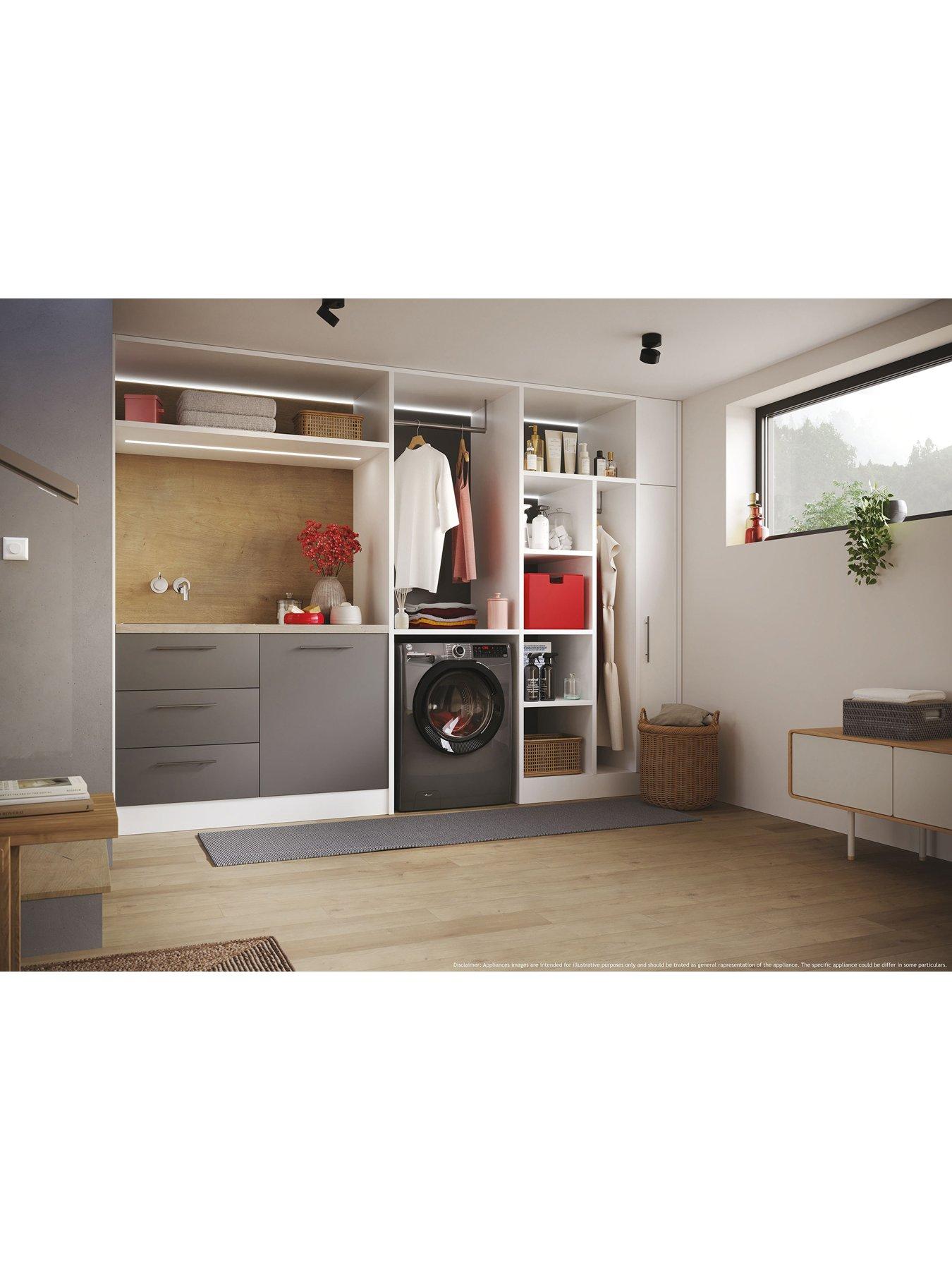 Image 5 of 7 of Hoover H-WASH 350 H3WPS496TAMBR680 9kg Load, 1400 Spin&nbsp;Washing Machine - A Rated, WiFi Connected, Graphite