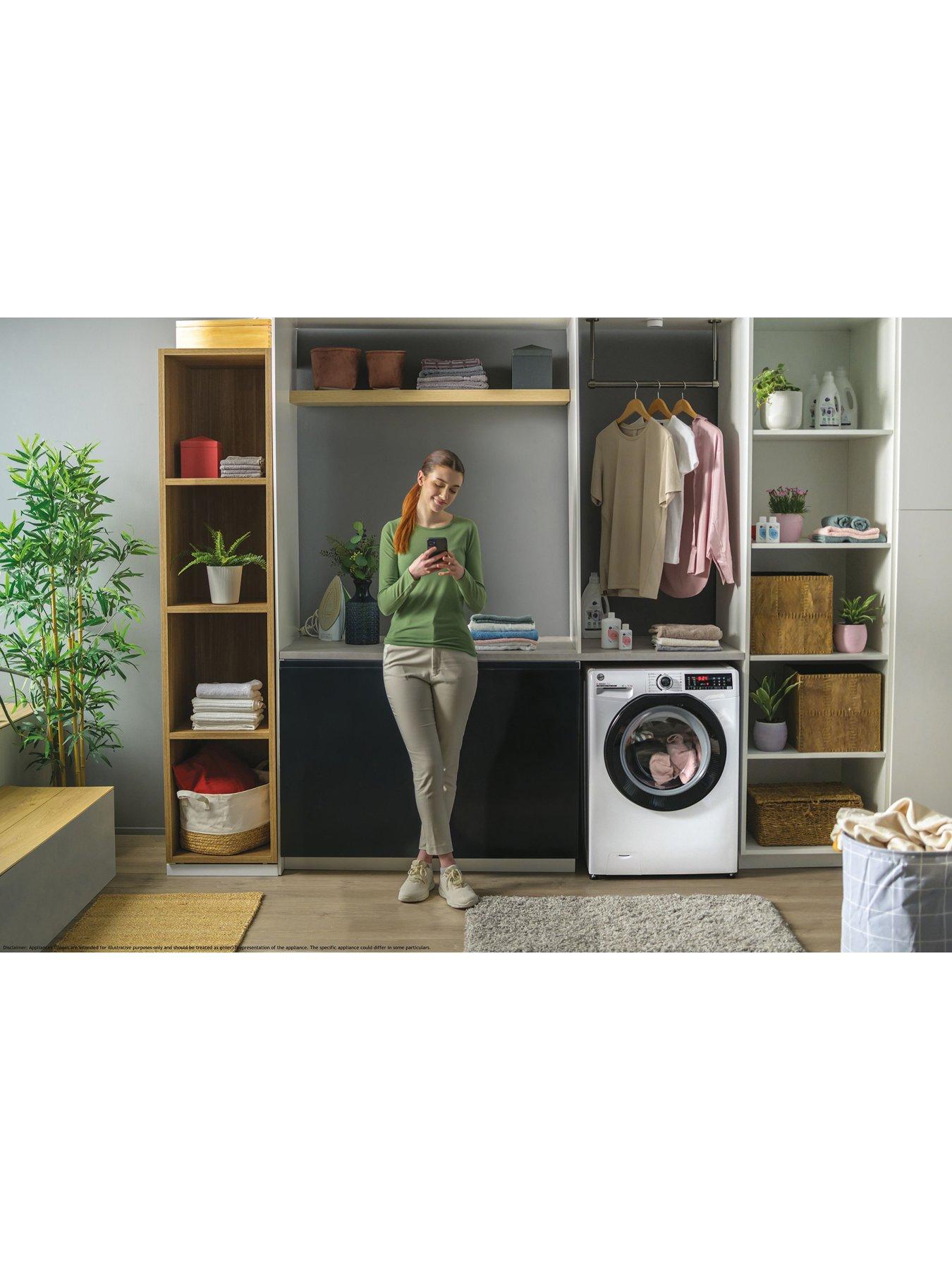 Image 5 of 7 of Hoover H-WASH 350 H3WP4106TMB6 10kg Washing Machine, 1400 spin, A rated, Wifi Connected - White