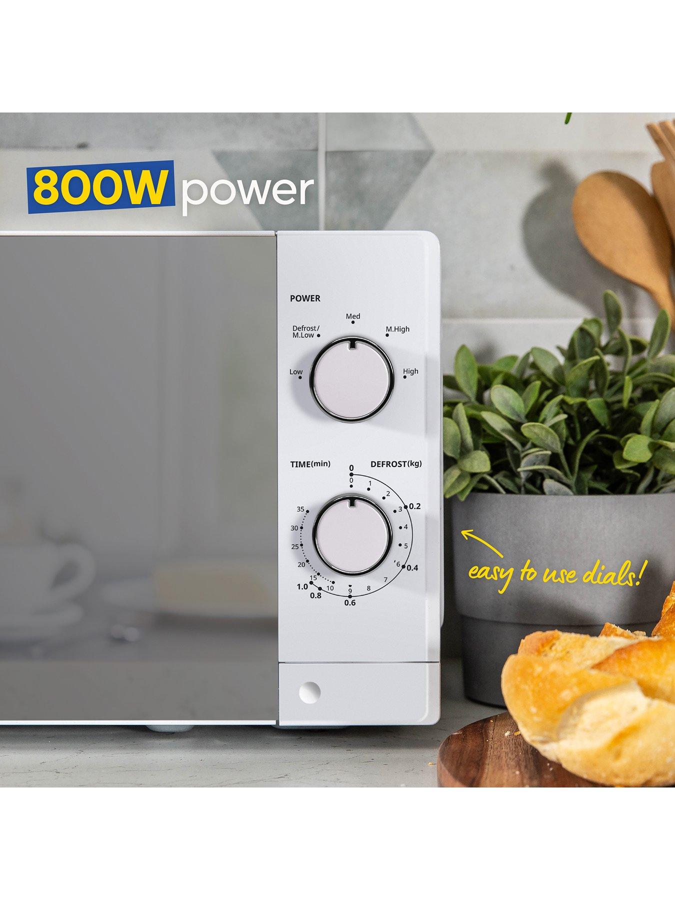 Image 7 of 7 of Russell Hobbs RHM2027 Compact Solo Manual Microwave 20L White