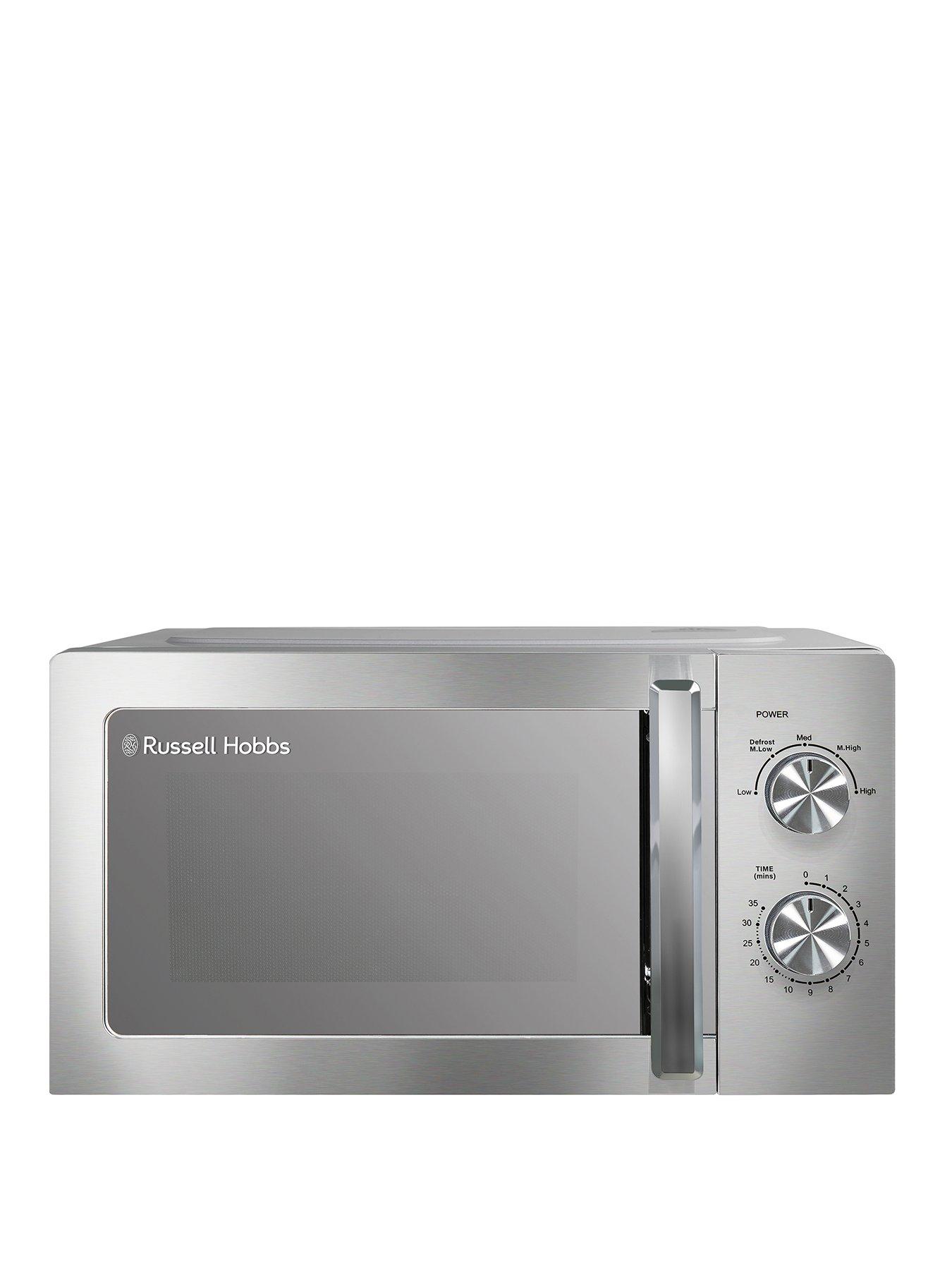 Russell Hobbs RHMM827SS Compact 20L Manual Microwave in Stainless Steel