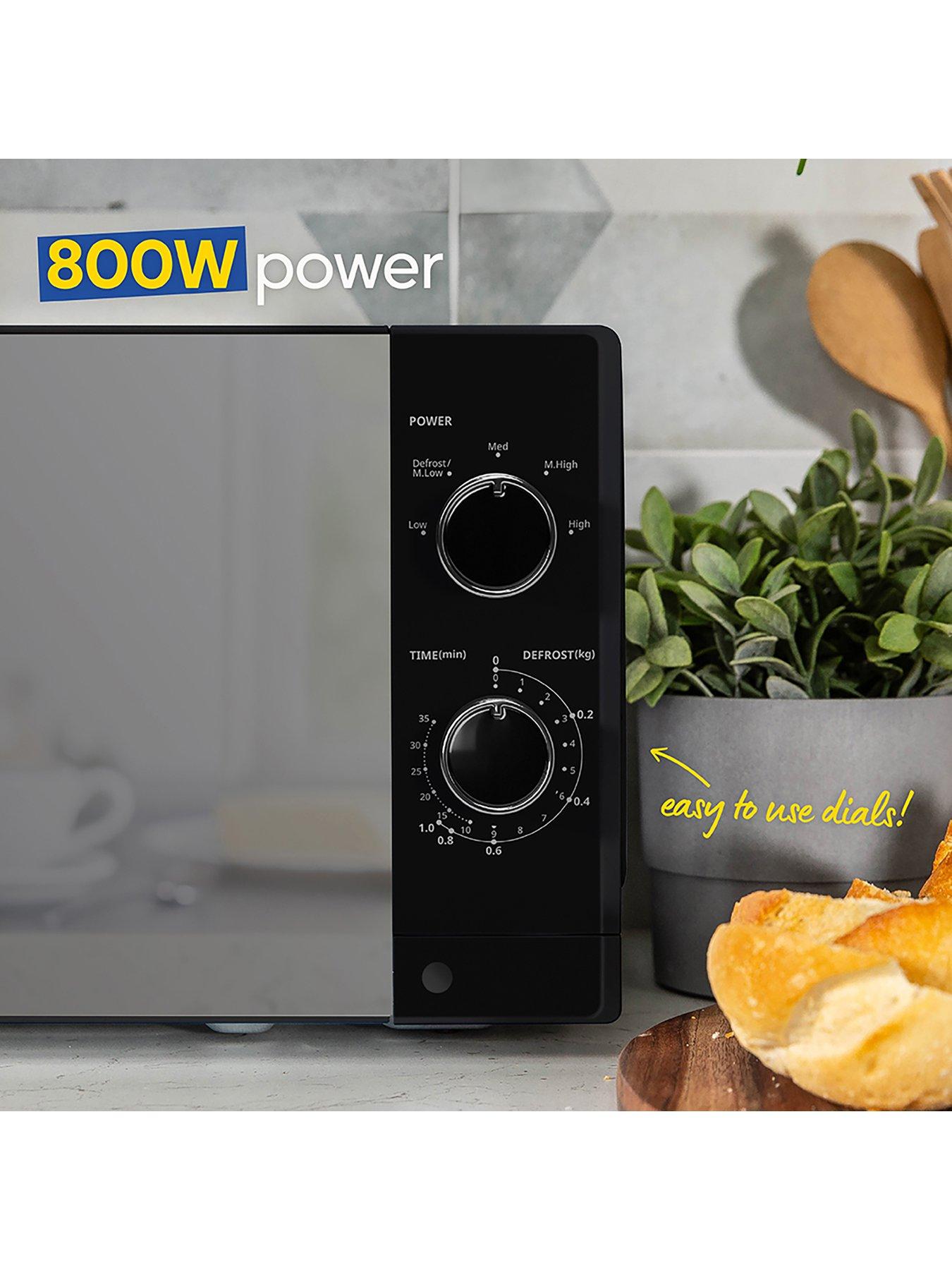 Image 7 of 7 of Russell Hobbs RHM2027B Compact Solo Manual Microwave 20L Black