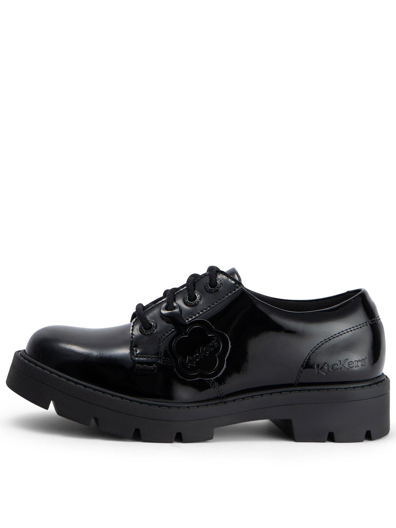 Kickers Kori Lace, Black, Size 8, Women