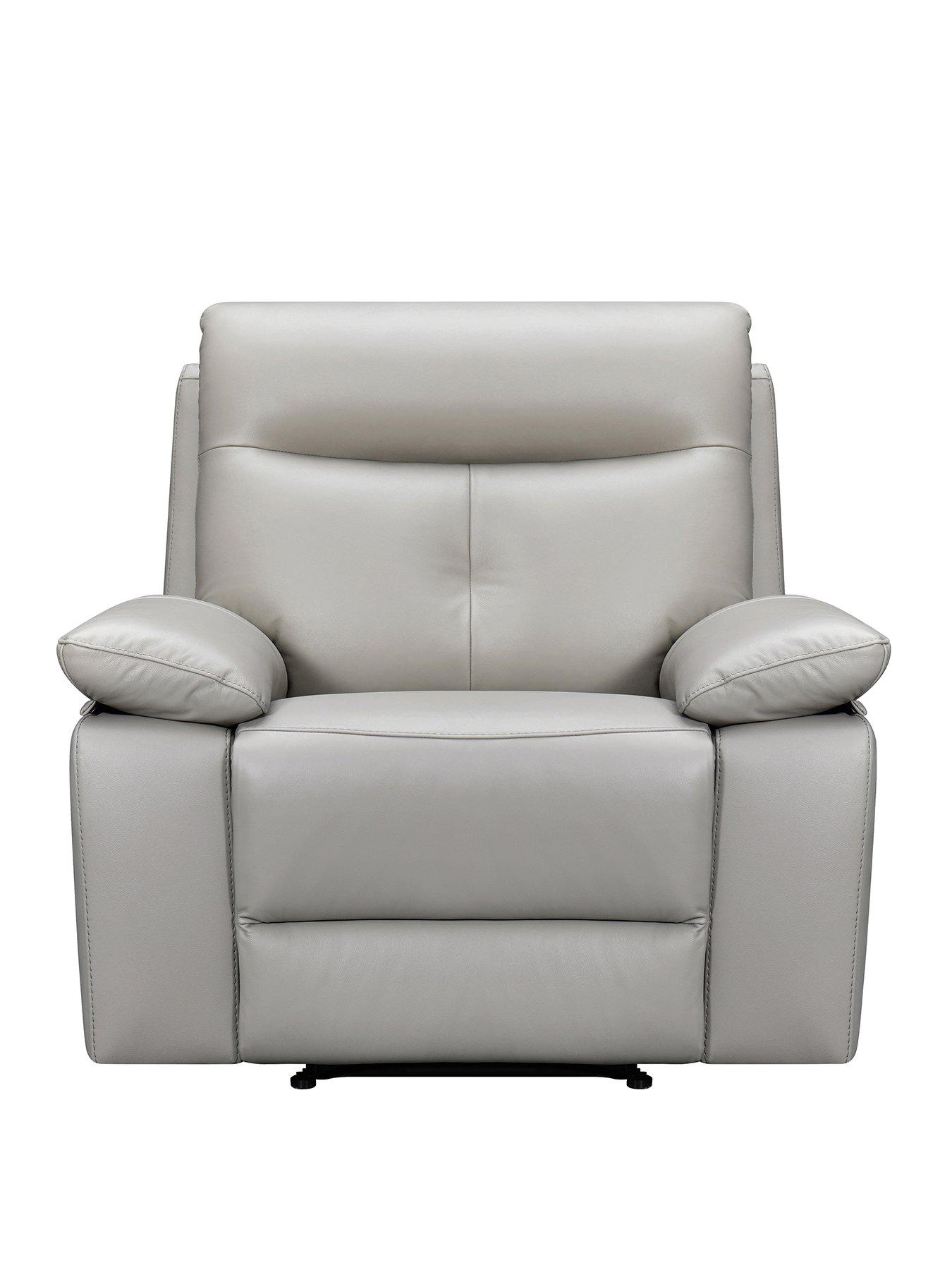 Product photograph of Violino Ivana Leather Power Recliner Chair from very.co.uk