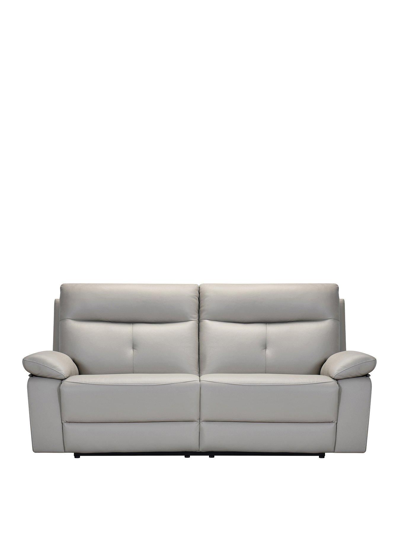 Product photograph of Violino Ivana 3 Seater Leather Power Recliner from very.co.uk