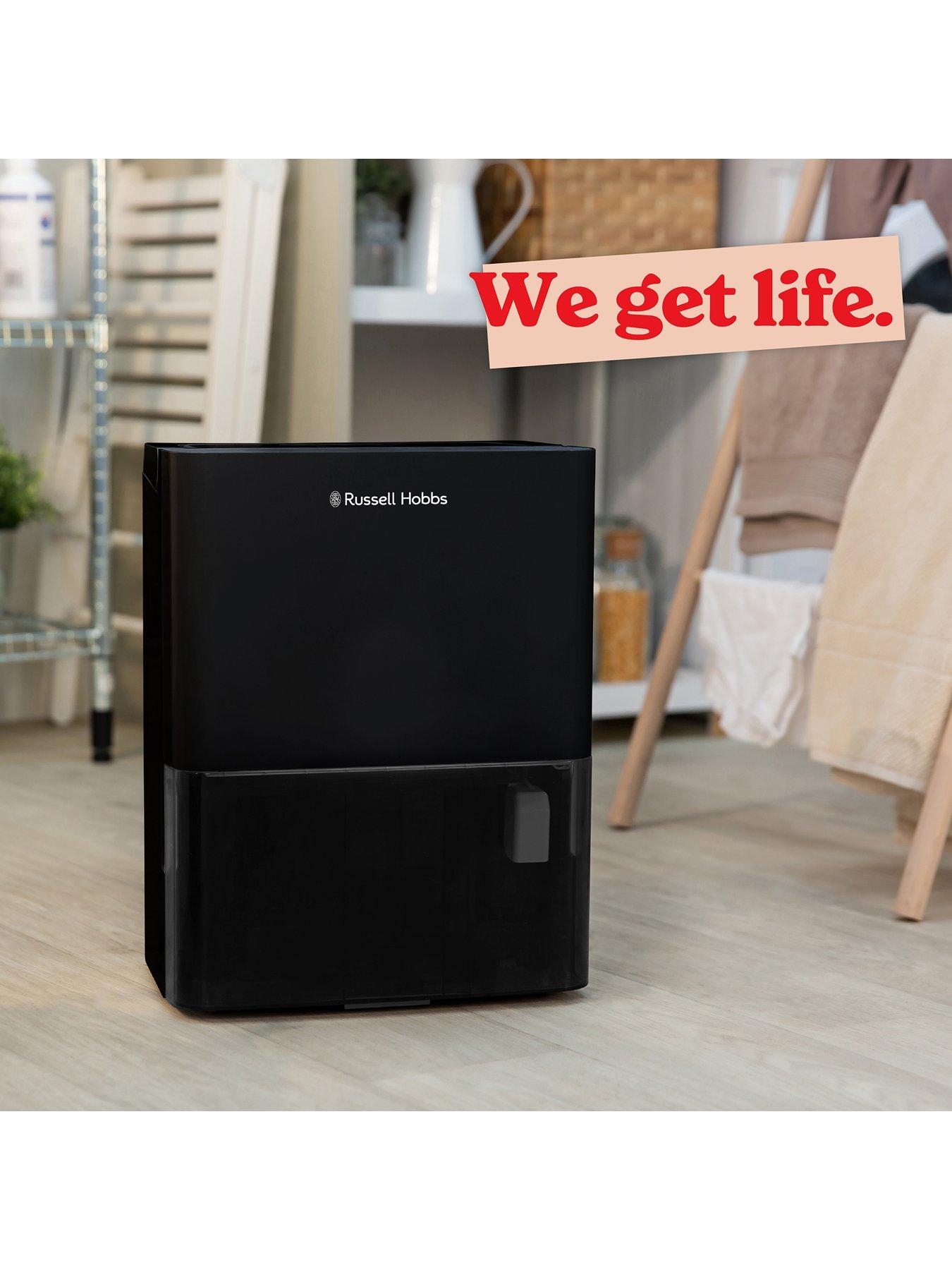 Russell Hobbs RHDH2002B 20L Dehumidifier in Black Very