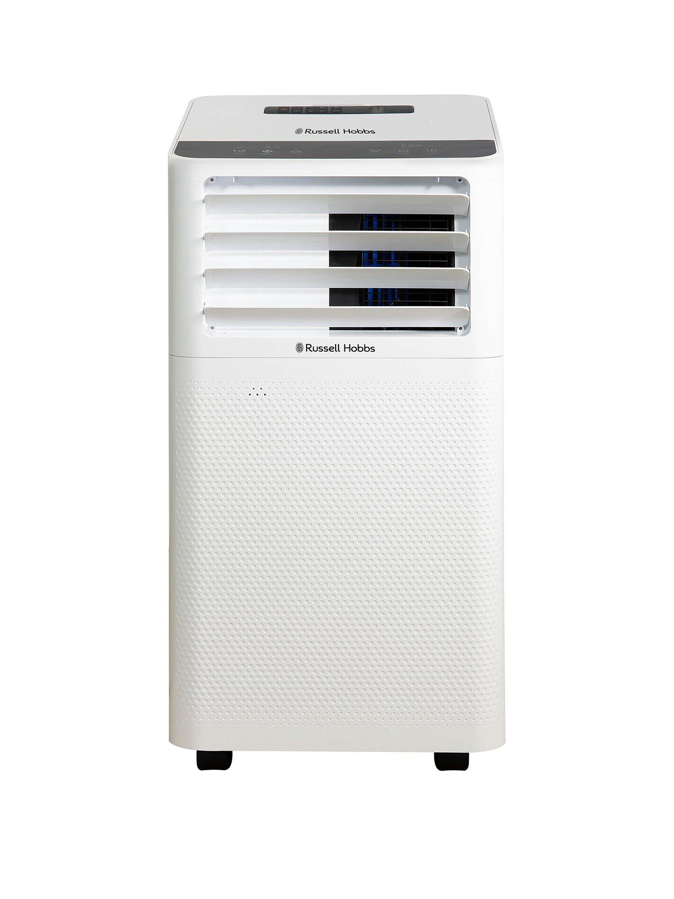 Product photograph of Russell Hobbs Rhpac3001 Portable Air Conditioner Dehumidifier Air Cooler In White from very.co.uk