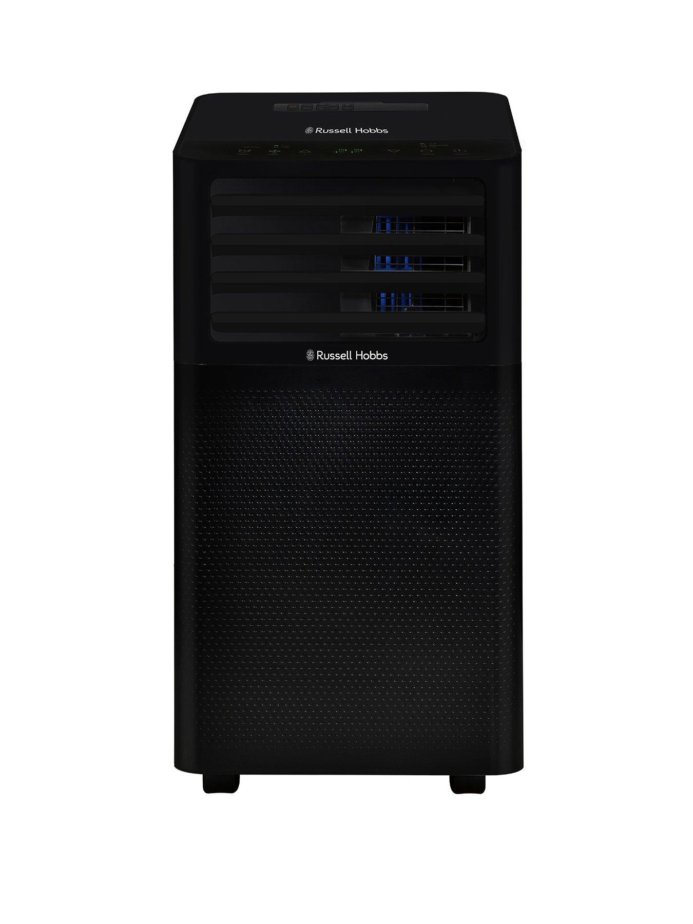 Product photograph of Russell Hobbs Rhpac3001 Portable Air Conditioner Dehumidifier Air Cooler In Black from very.co.uk