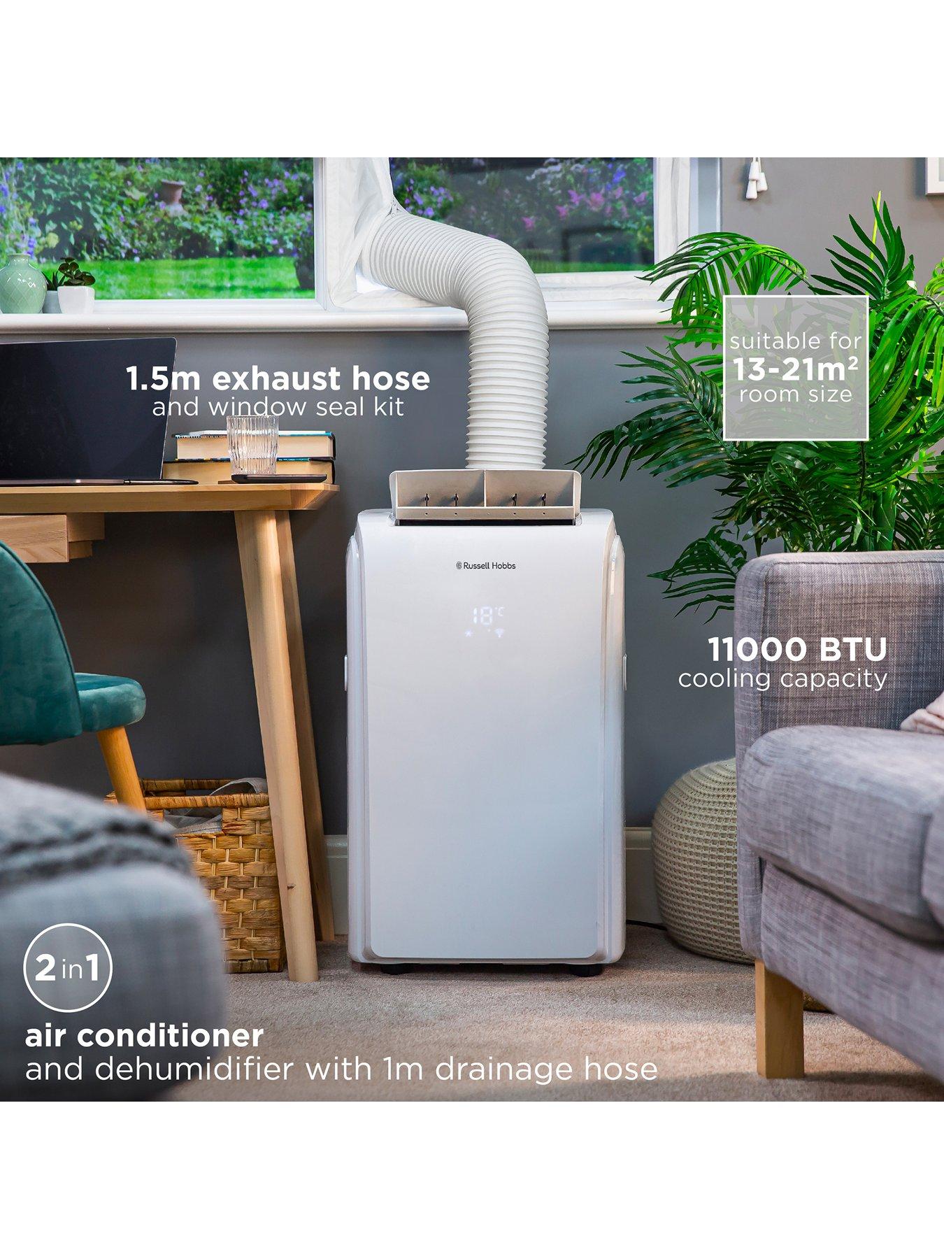 Image 3 of 6 of Russell Hobbs RHPAC11001 2-in-1 Portable Air Conditioner and Dehumidifier, 11000 BTU