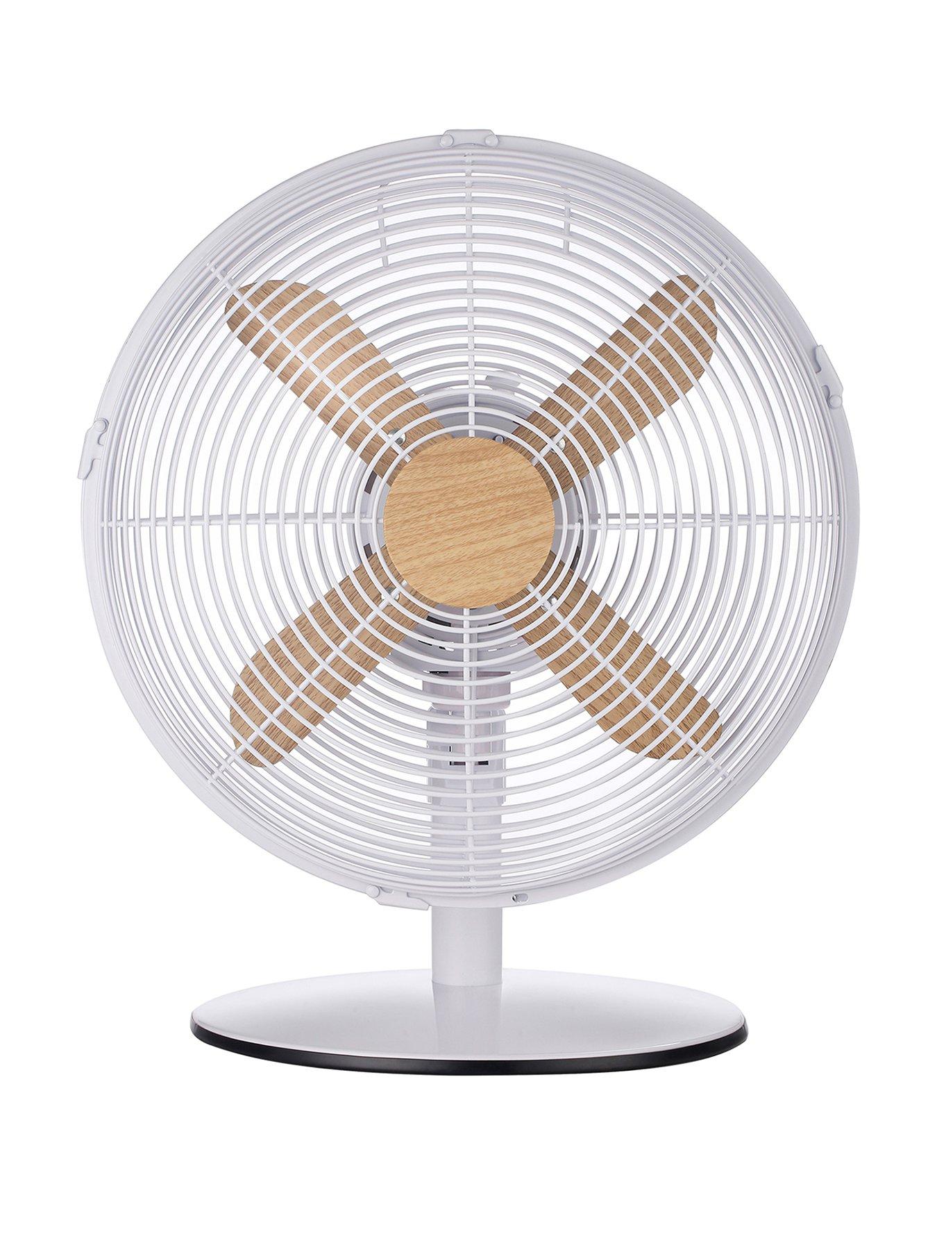 Product photograph of Russell Hobbs Rhmdf1201wdw 12 White Scandi Style Desk Fan from very.co.uk