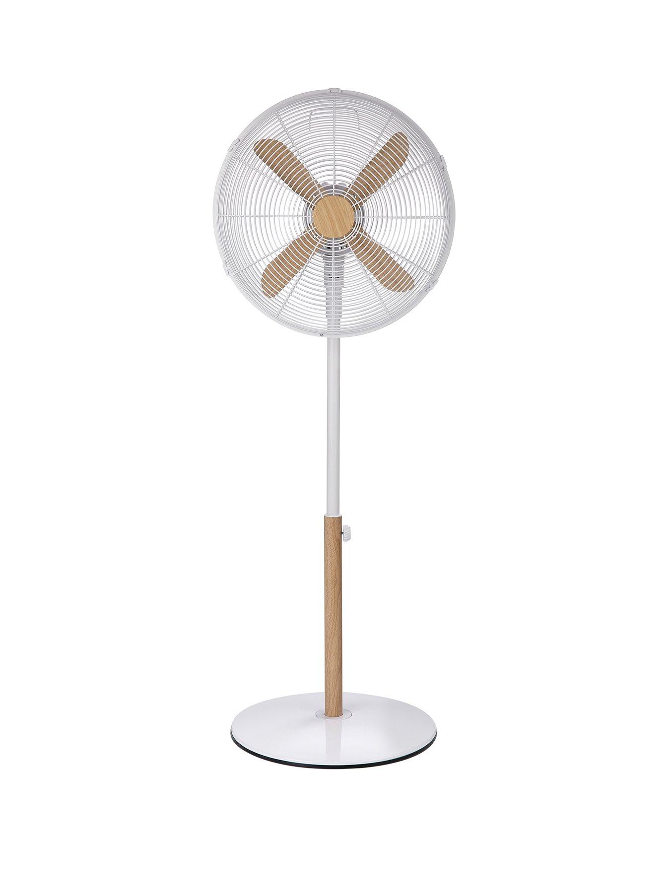 undefined RHMPF1601WDW 16" White Scandi Style Pedestal Fan