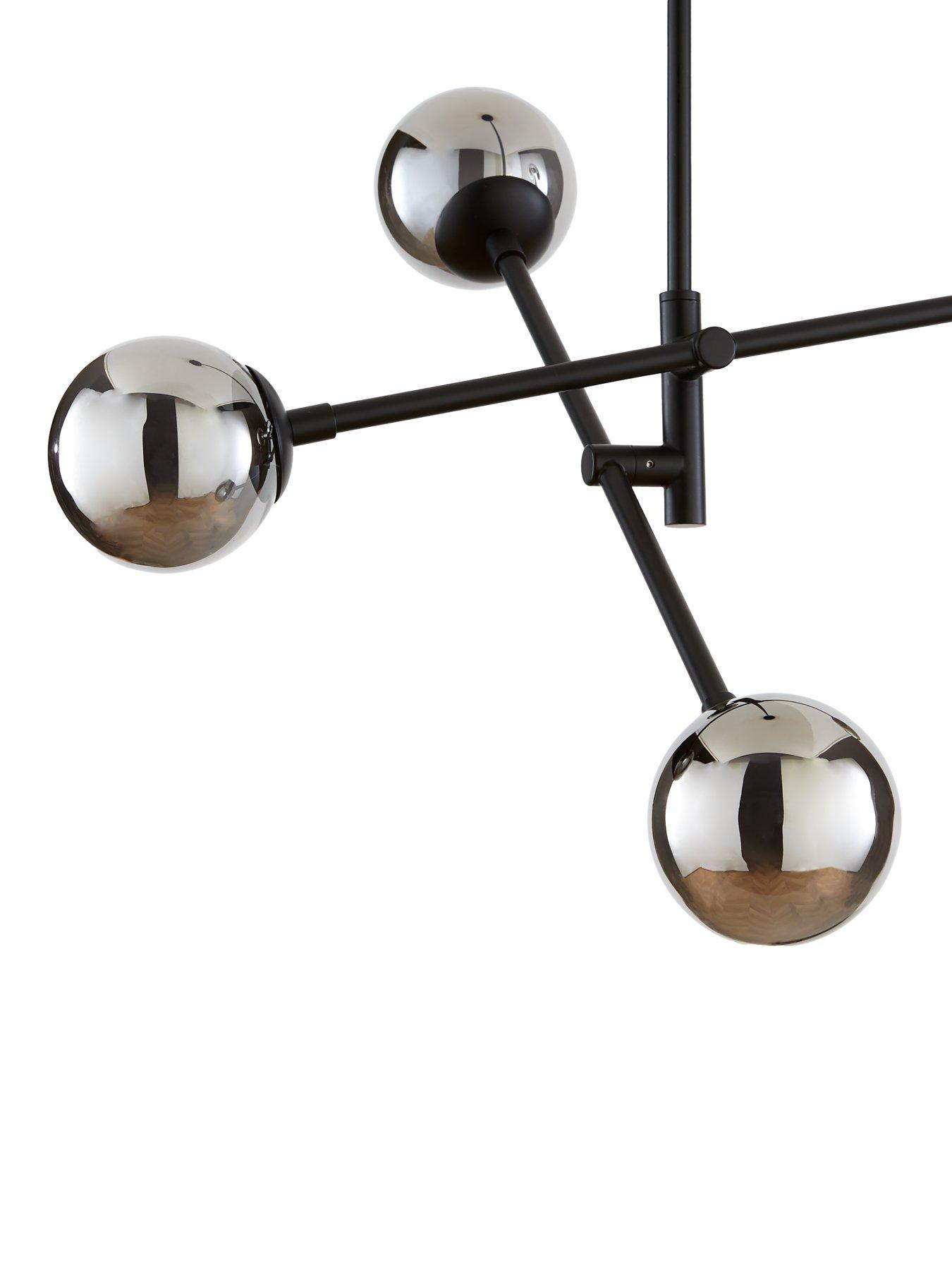 Image 4 of 7 of Very Home Double Glass 4-Light Chandelier Ceiling Light