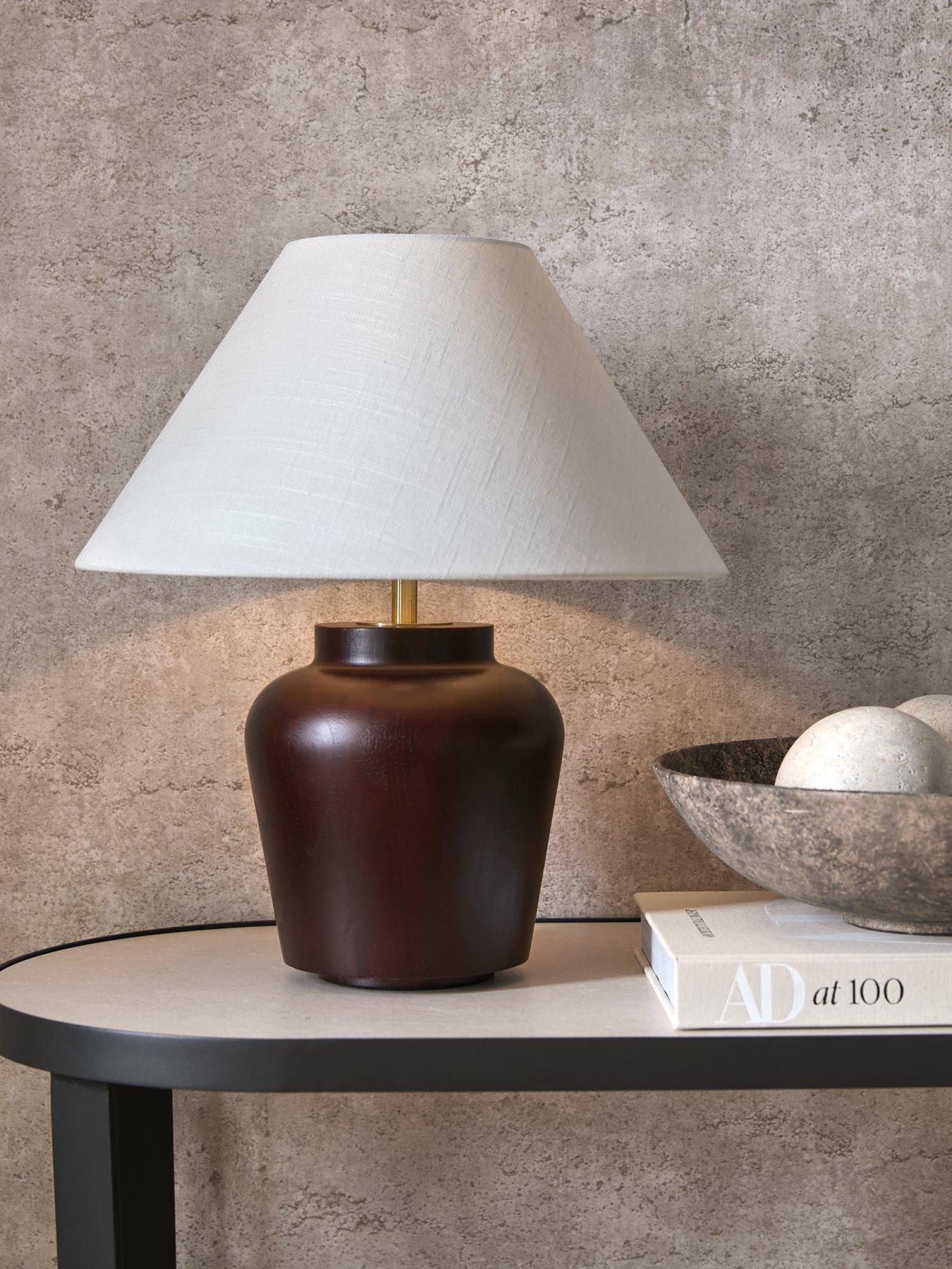 Product photograph of Michelle Keegan Home Hargrave Table Lamp from very.co.uk