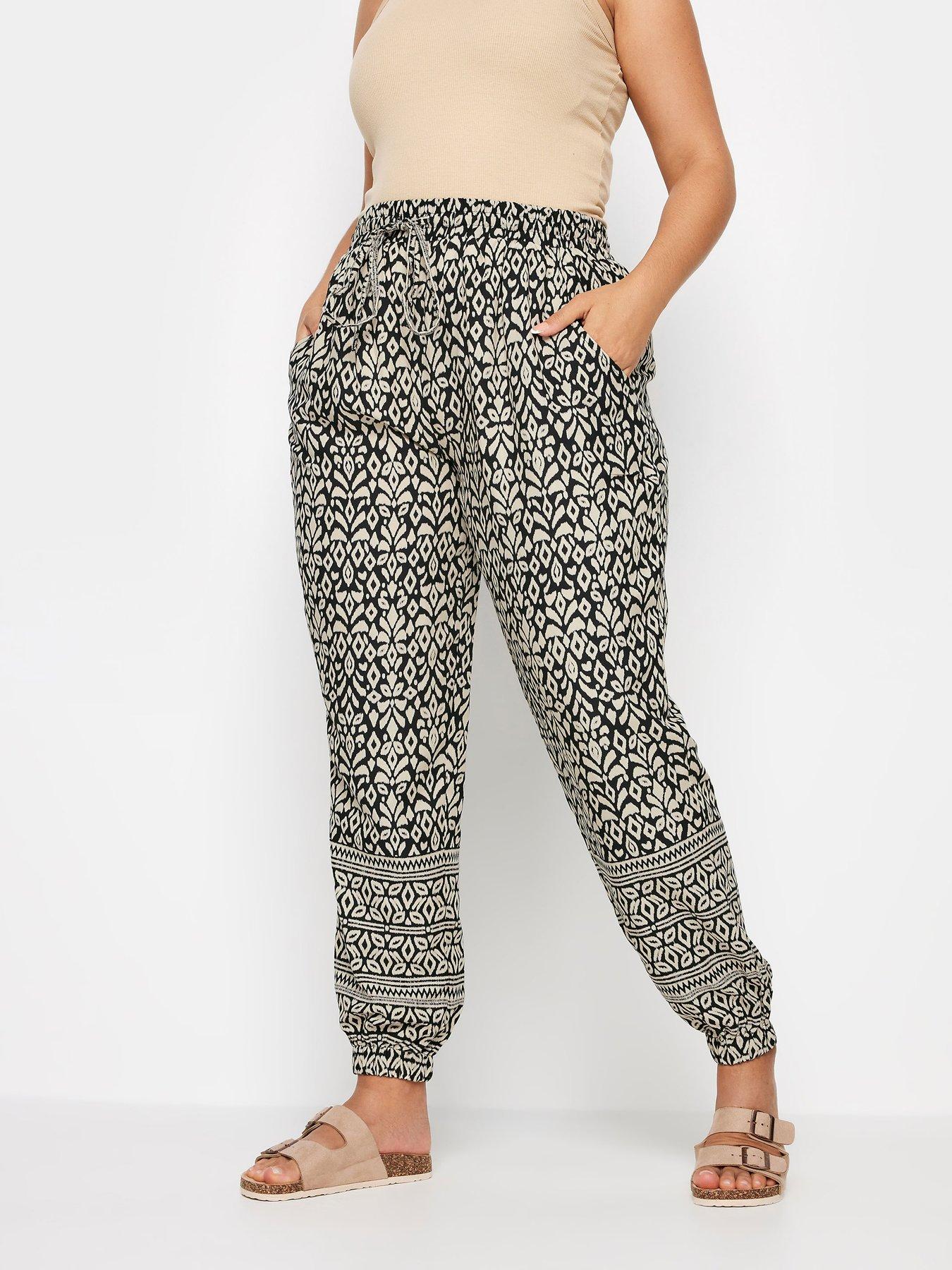 Image 1 of 4 of Yours Curve Border Print Joggers