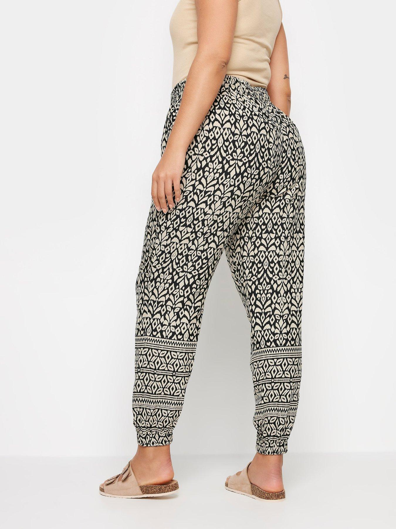 Image 2 of 4 of Yours Curve Border Print Joggers