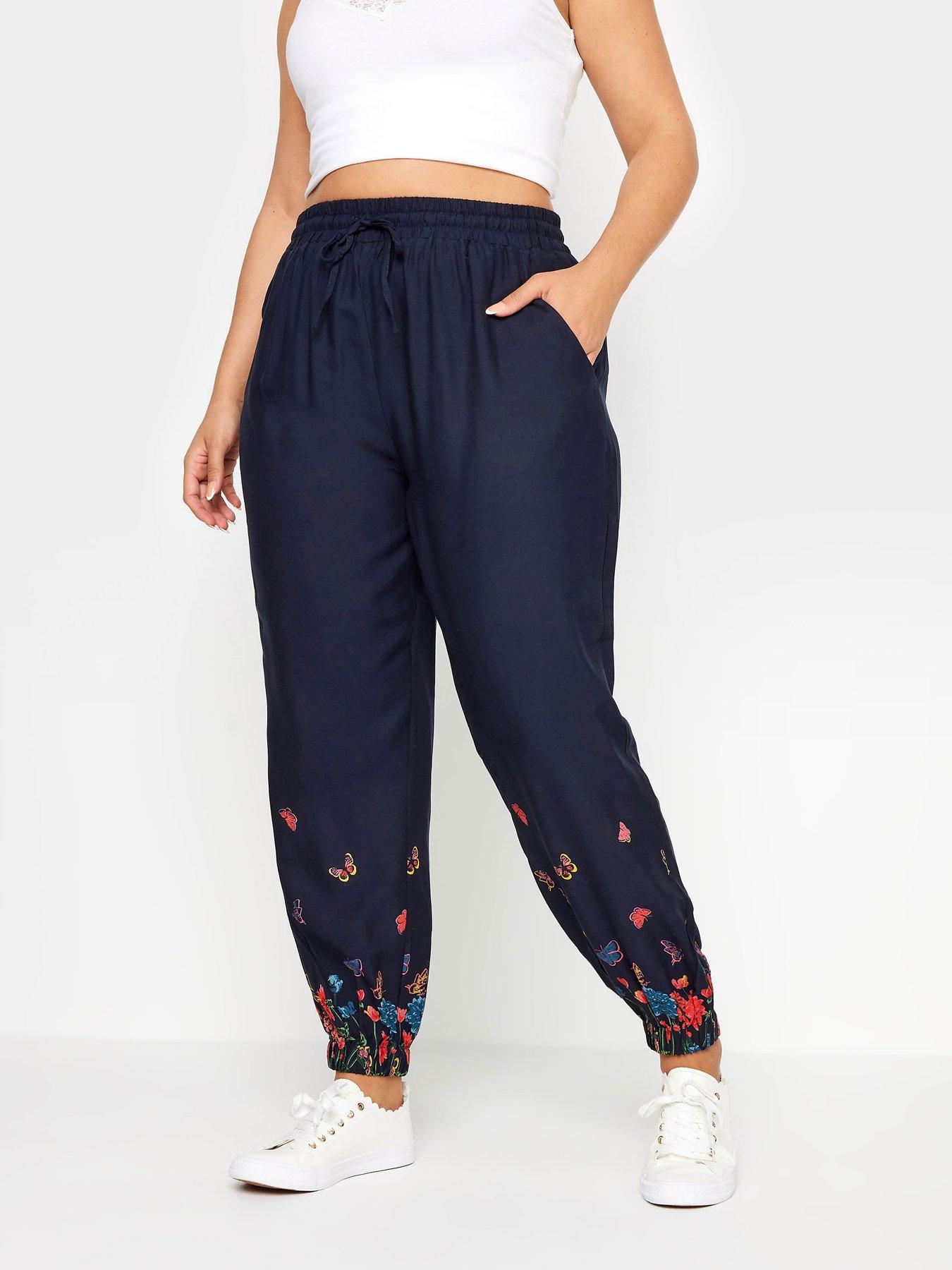 Yours Curve Border Print Joggers