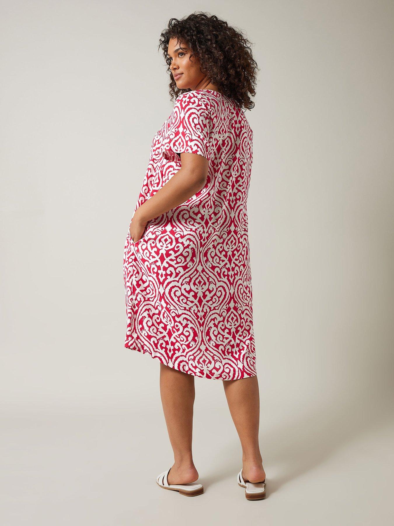 Evans Notch Heck Dress - With Pockets Red Ikat | Very