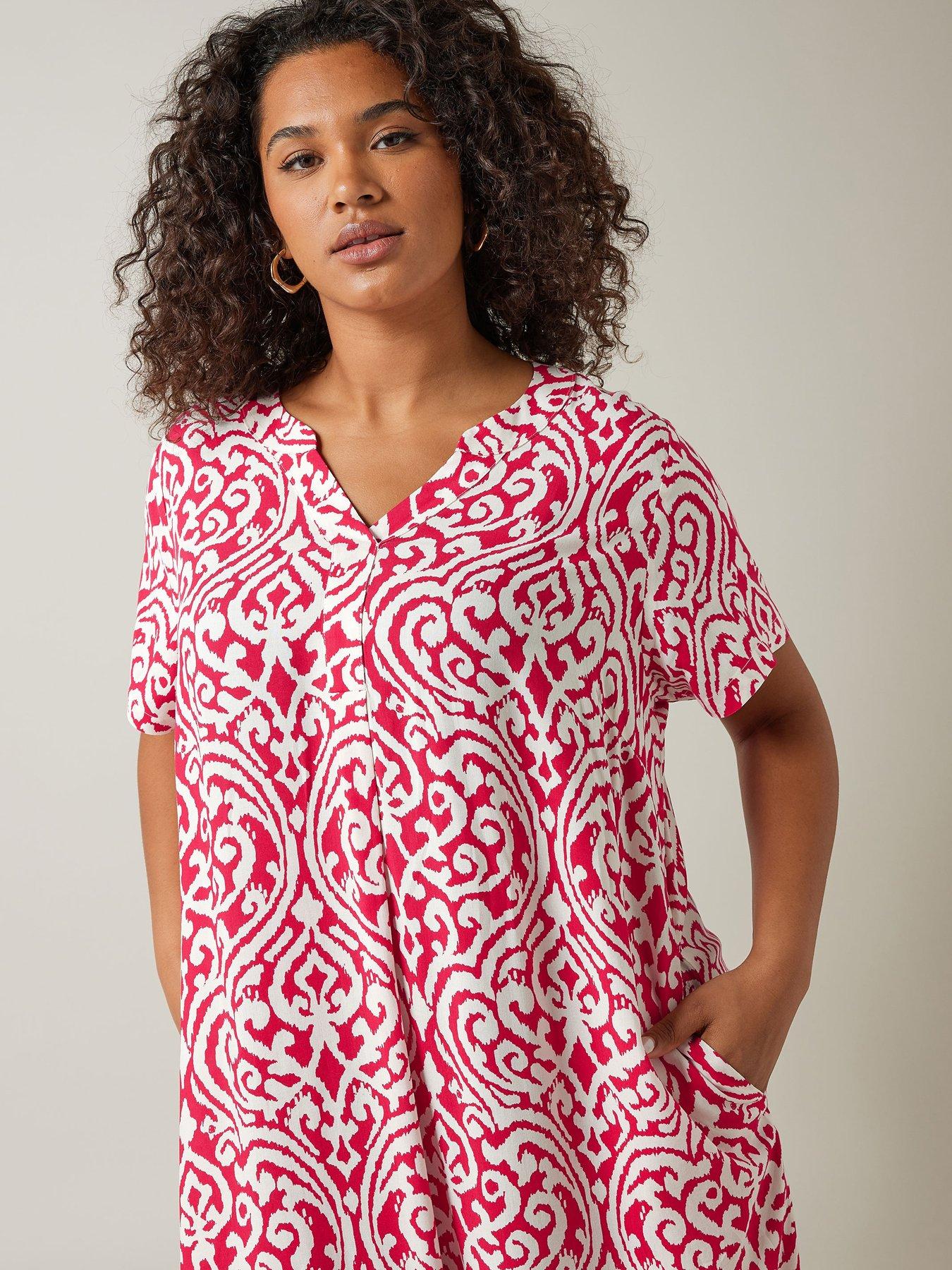 Evans Notch Heck Dress - With Pockets Red Ikat | Very