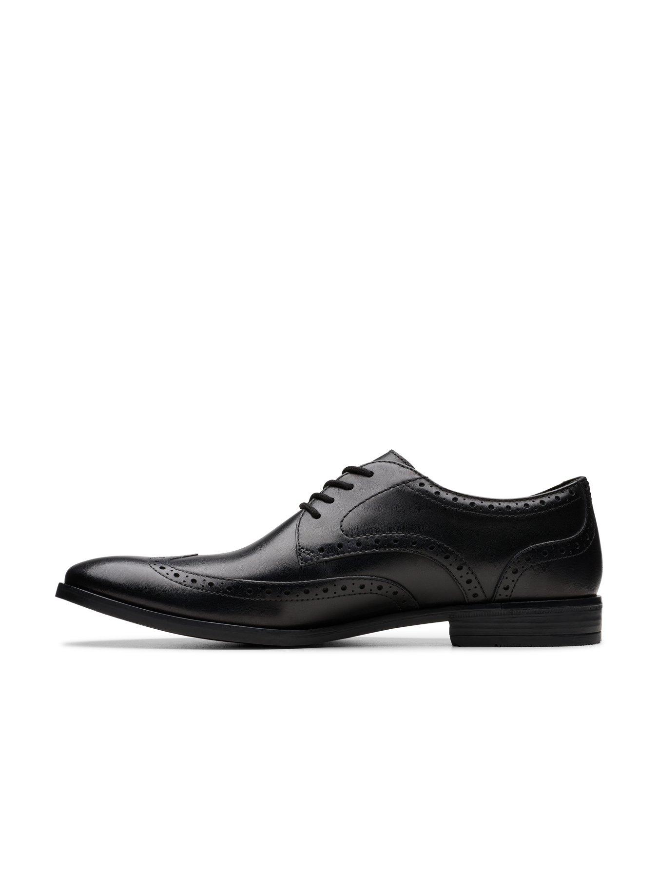 Image 7 of 7 of Clarks Brandon Limit Brogue Shoes - Black