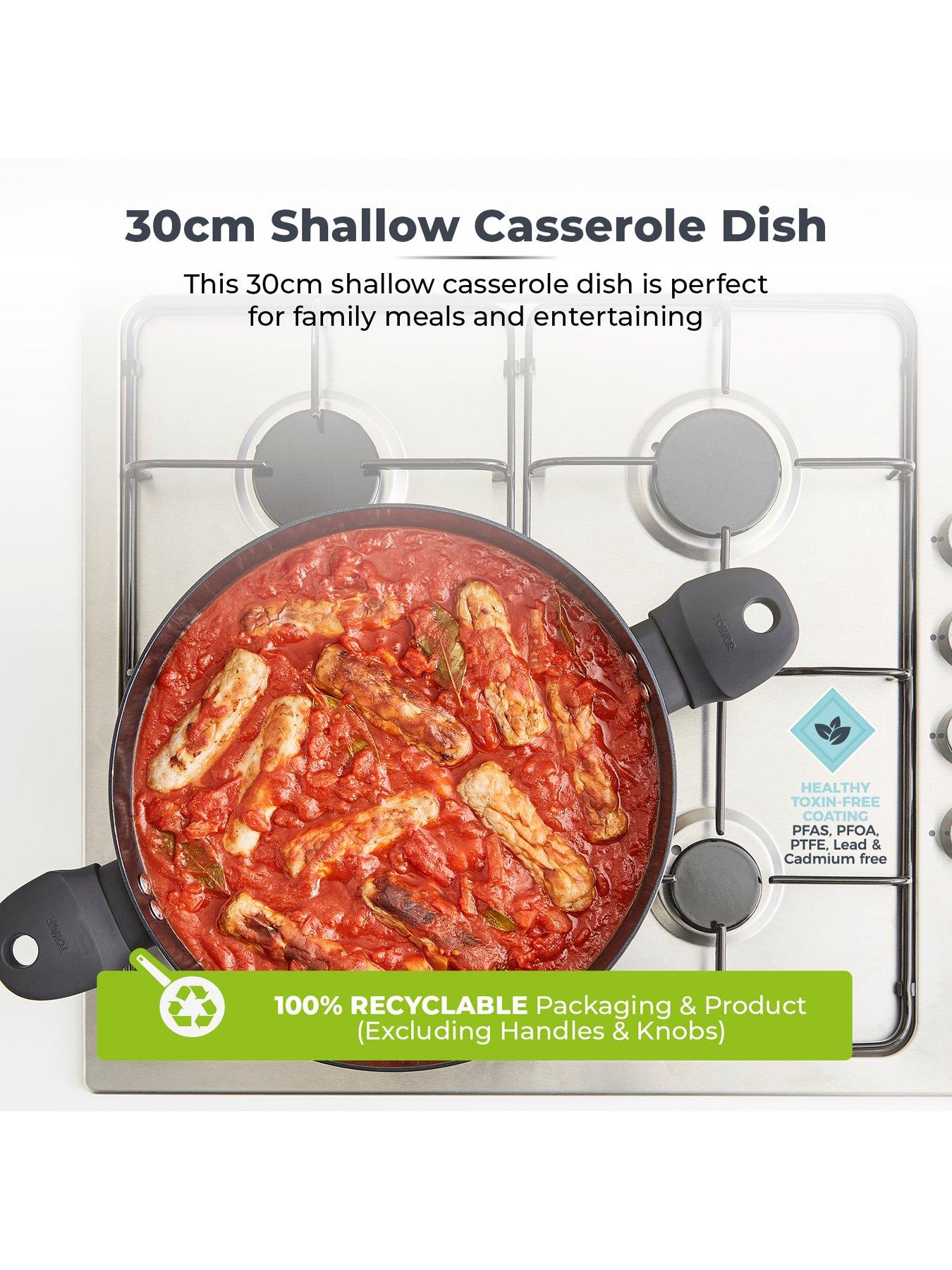 casseruola in alluminio 2 manici 30 cm pentalux - Shop in casa