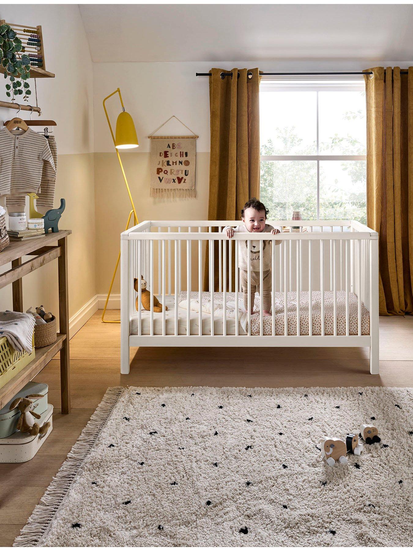 Product photograph of Mamas Papas Solo Cotbed- White from very.co.uk