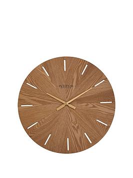 Product photograph of Interval Wooden Wall Clock from very.co.uk