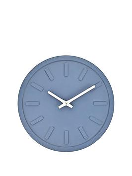 Product photograph of Interval Minimalist Navy Wall Clock from very.co.uk