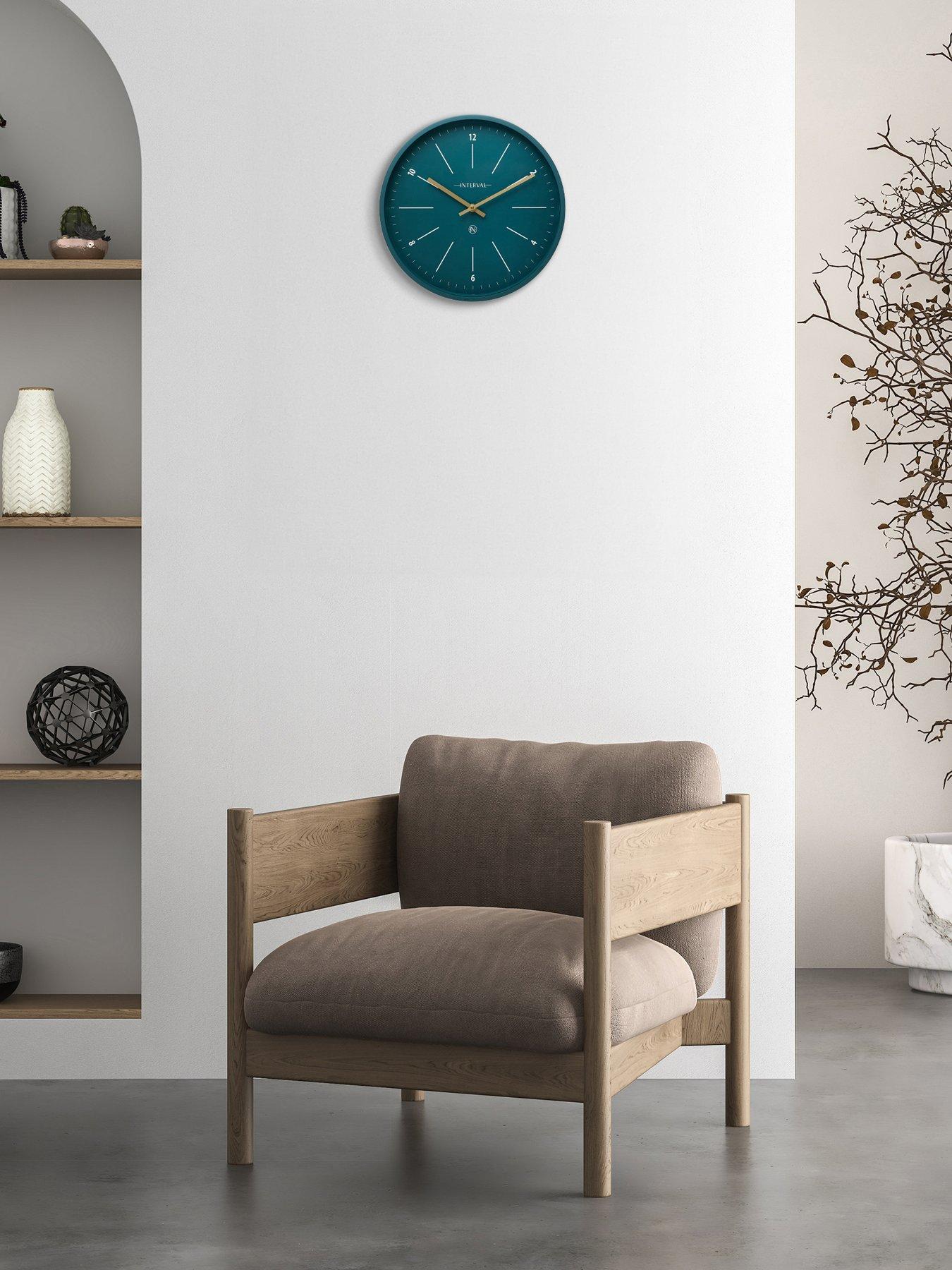 Interval Emerald Metal Wall Clock